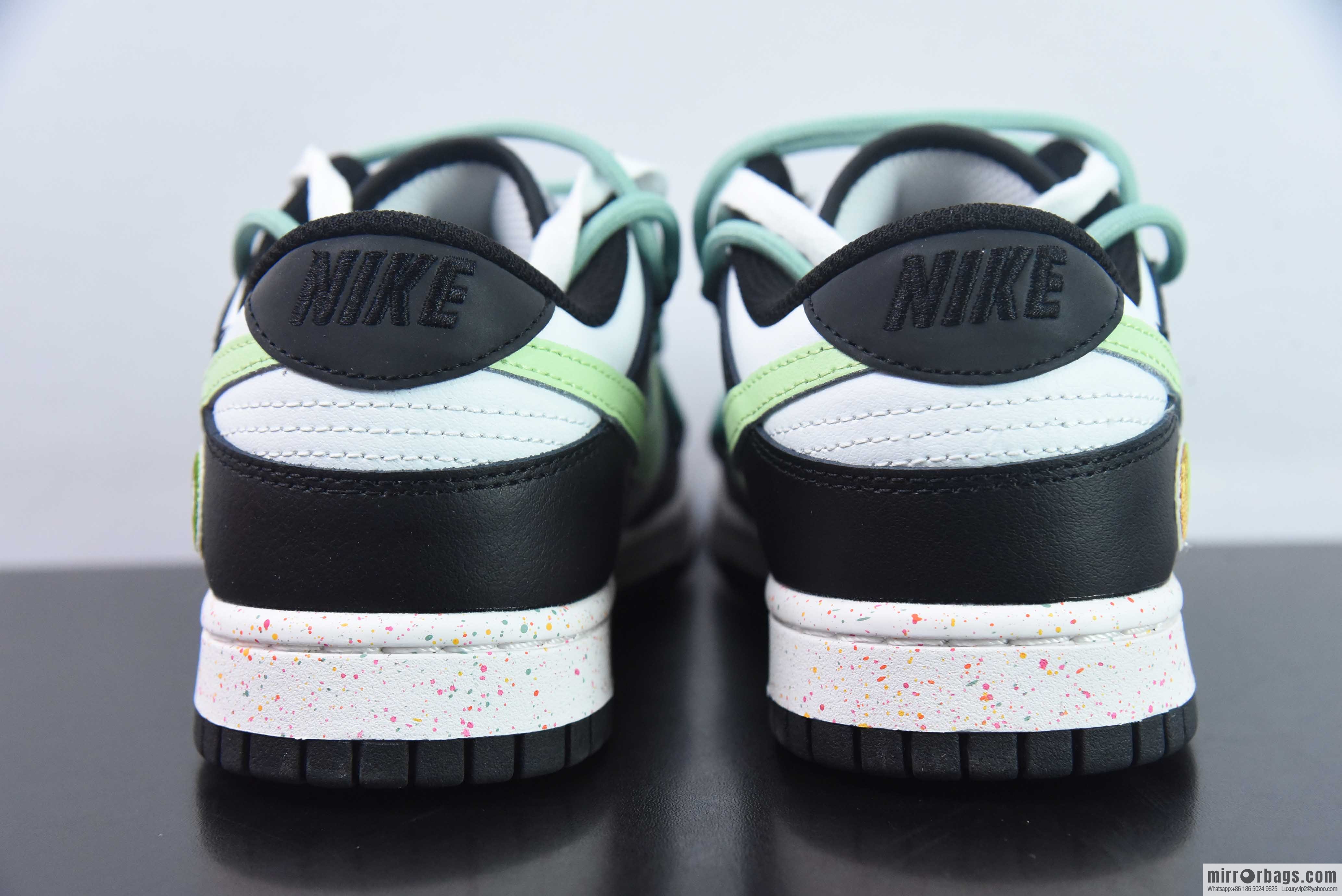 NK SB Dunk Low Deconstruction Vitality Triple Hook Black and White Green, Item Number: FD4623-152
