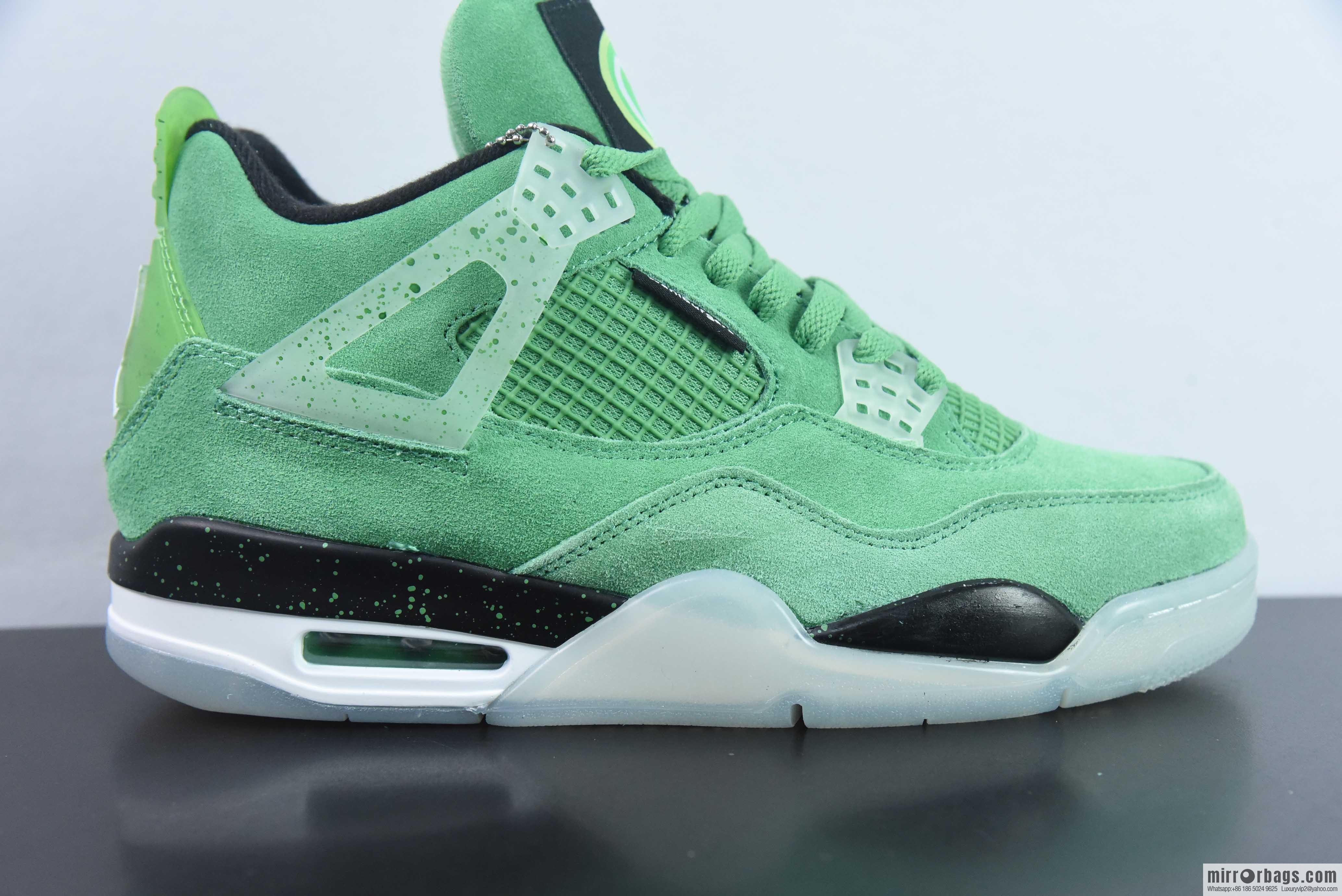 Air Jordan 4 AJ4 Jordan 4th generation basketball shoes/green, Wahlberg
