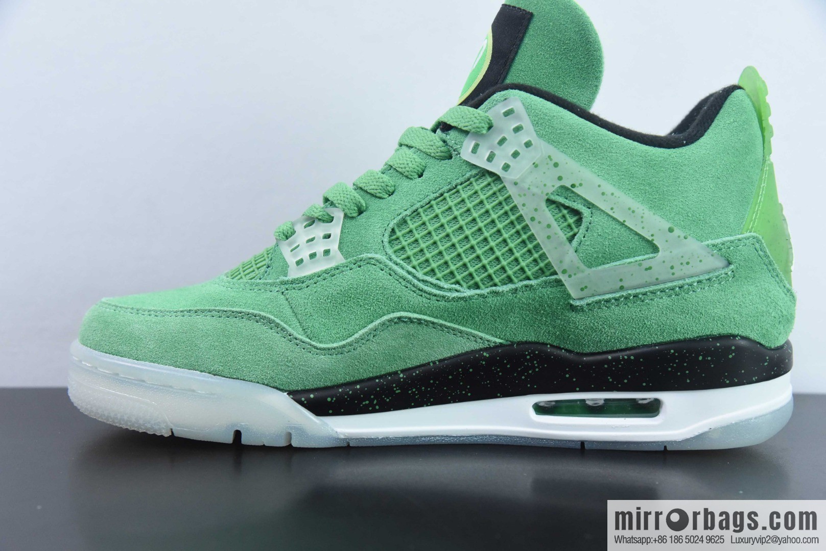 Air Jordan 4 AJ4 Jordan 4th generation basketball shoes/green, Wahlberg