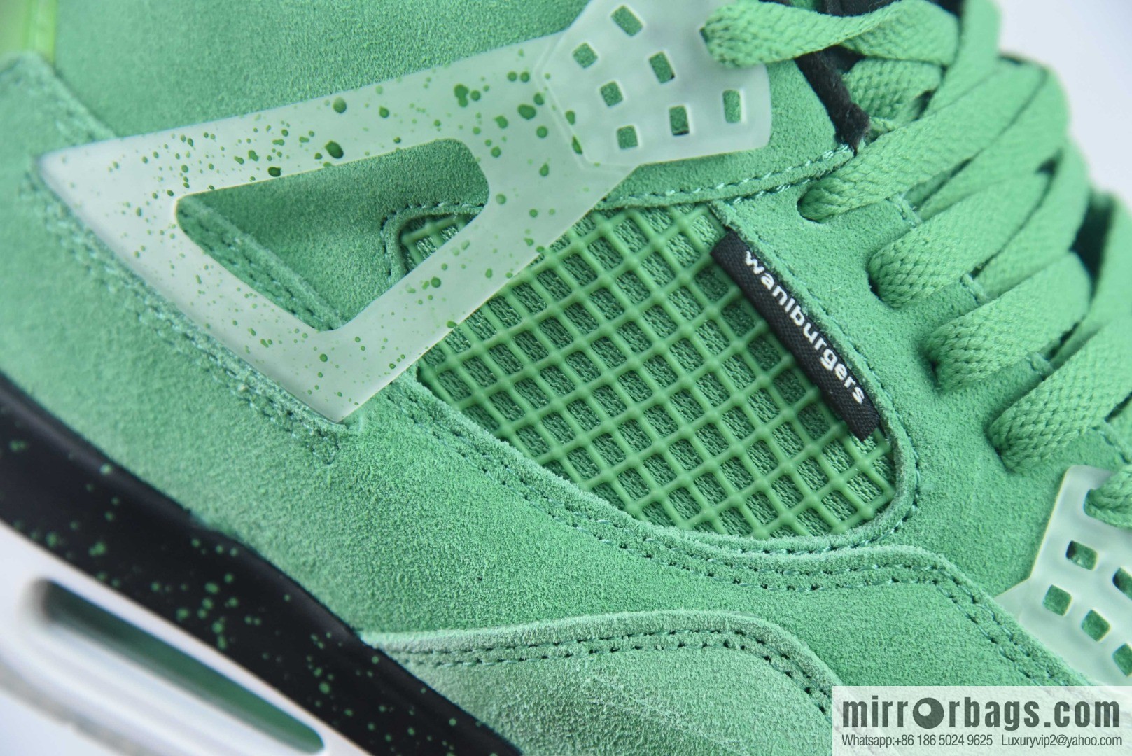 Air Jordan 4 AJ4 Jordan 4th generation basketball shoes/green, Wahlberg