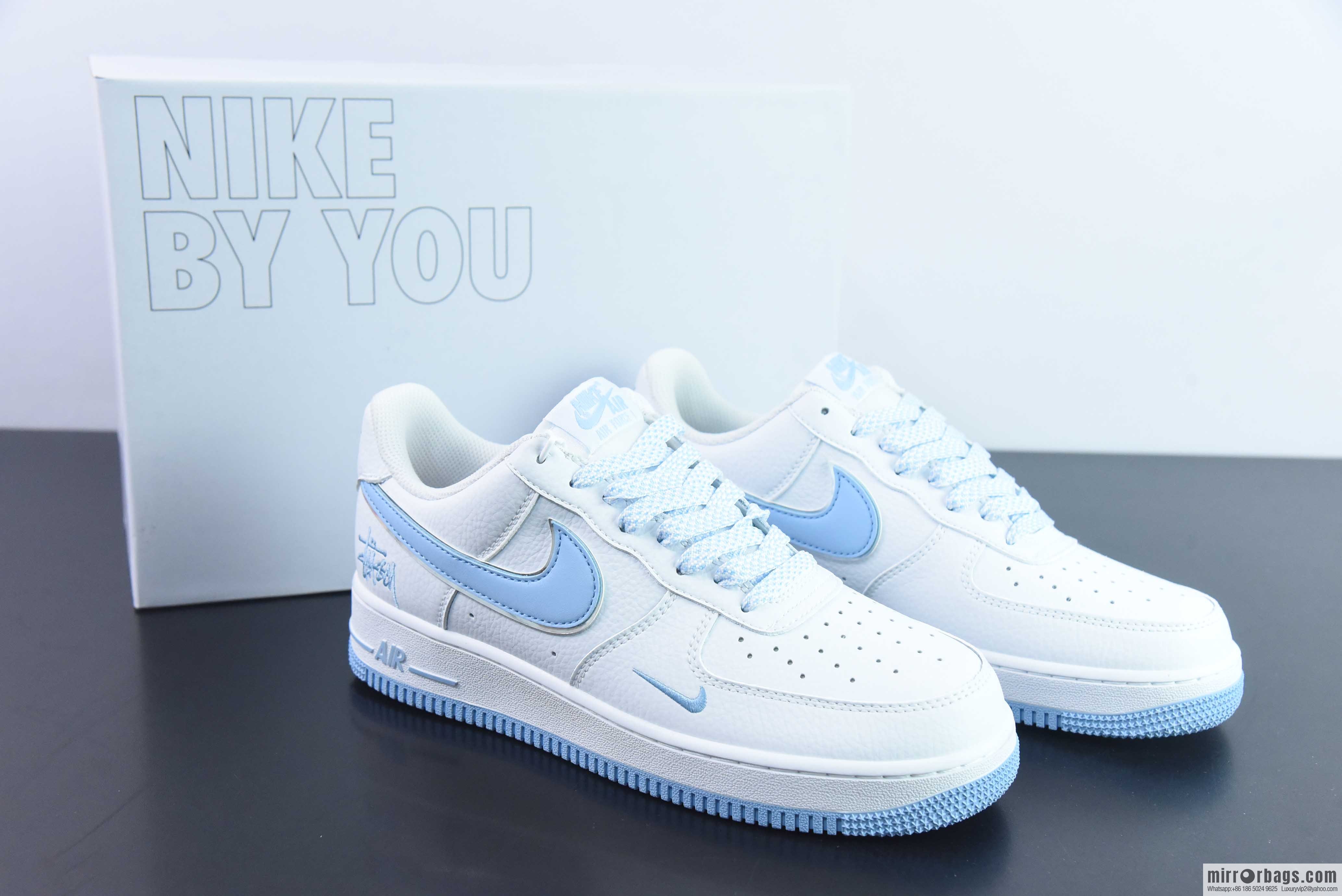 NK Air Force 1 Low Air Force One Low Top Versatile Leisure Sports Board Shoes, Stuart Joint Blue, Item Number: Official Item Number: CW2288 111