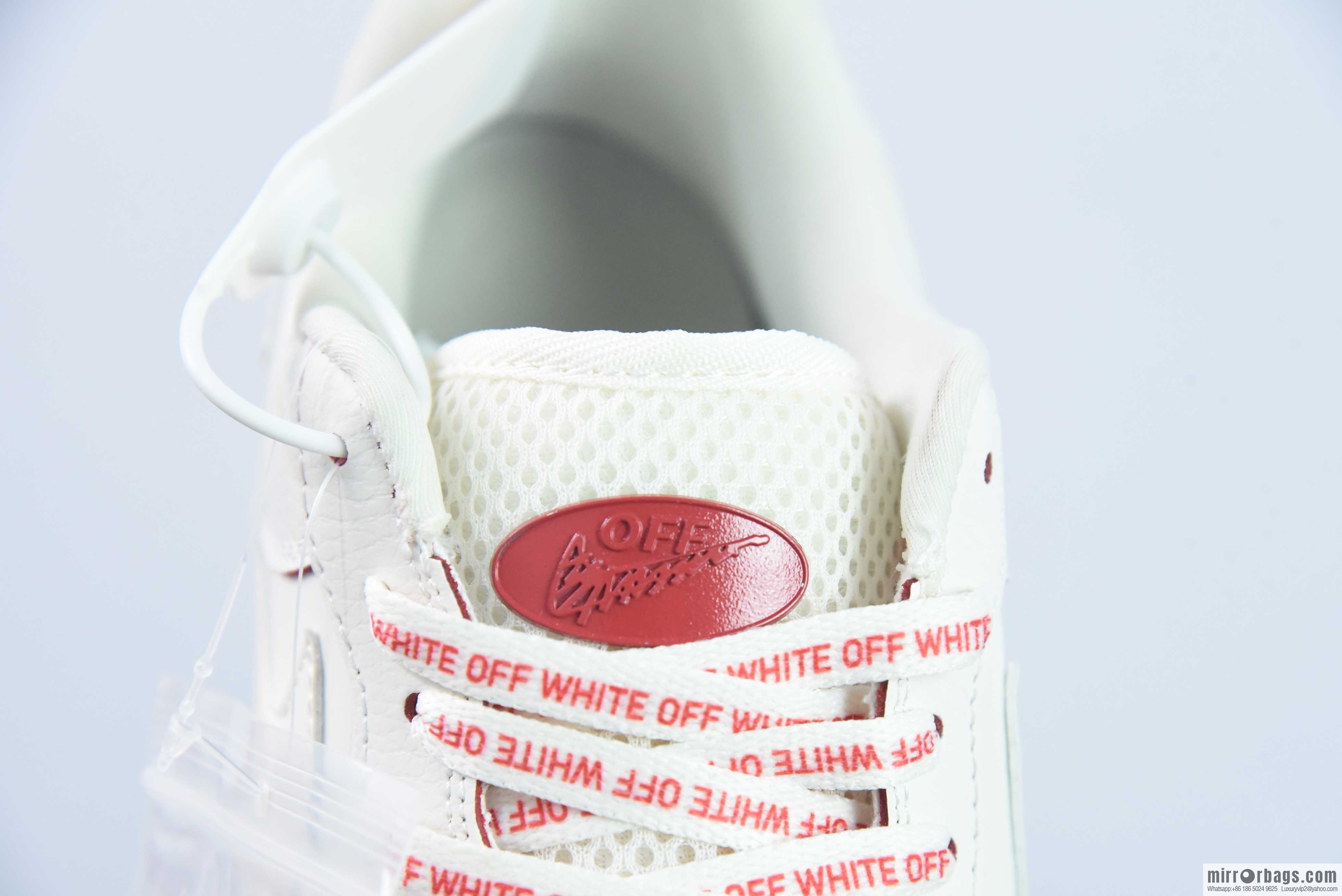 Nike Air Force 1 Low 07 x OFF WHITE Joint White and Red Item Number: PF9055 767
