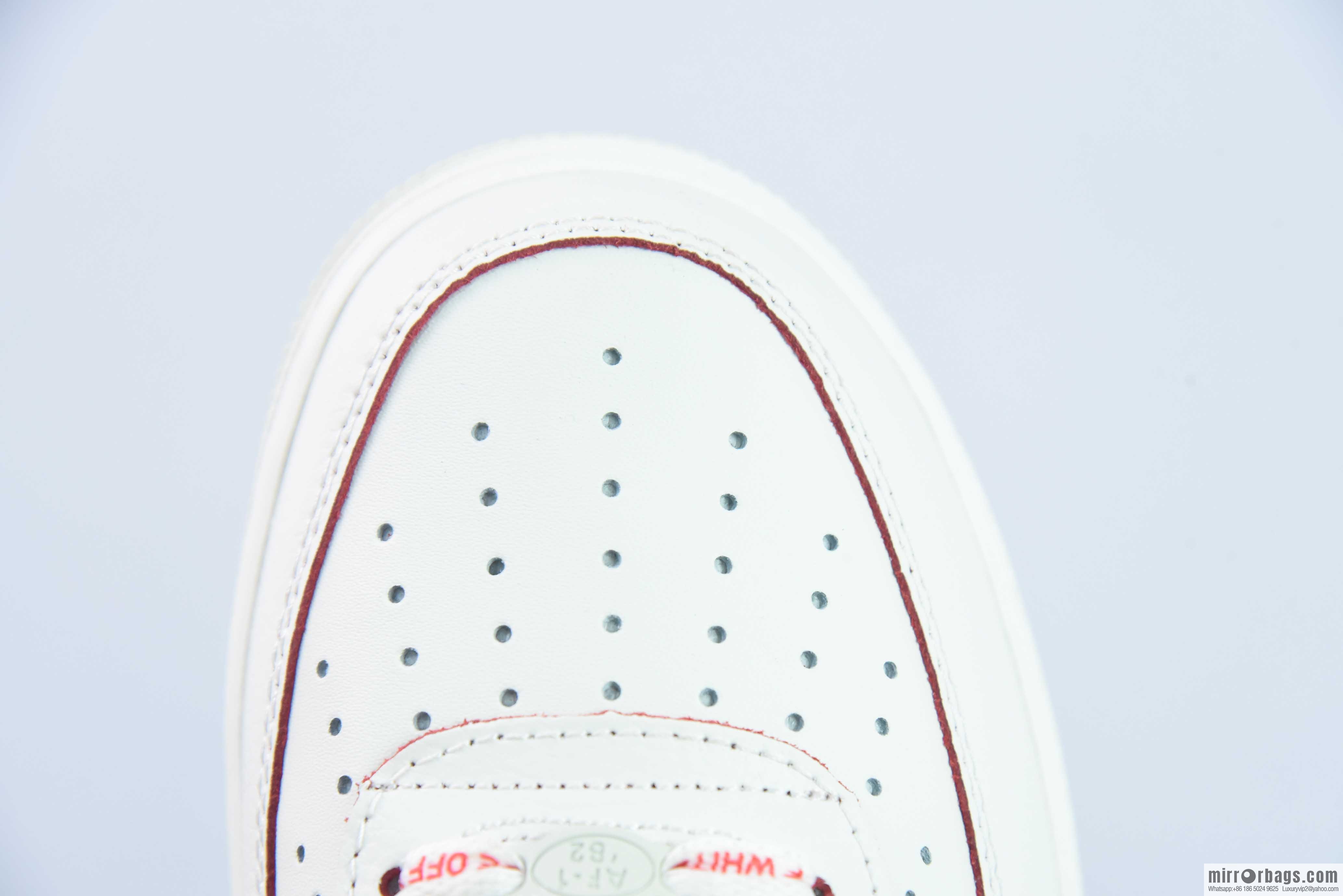 Nike Air Force 1 Low 07 x OFF WHITE Joint White and Red Item Number: PF9055 767