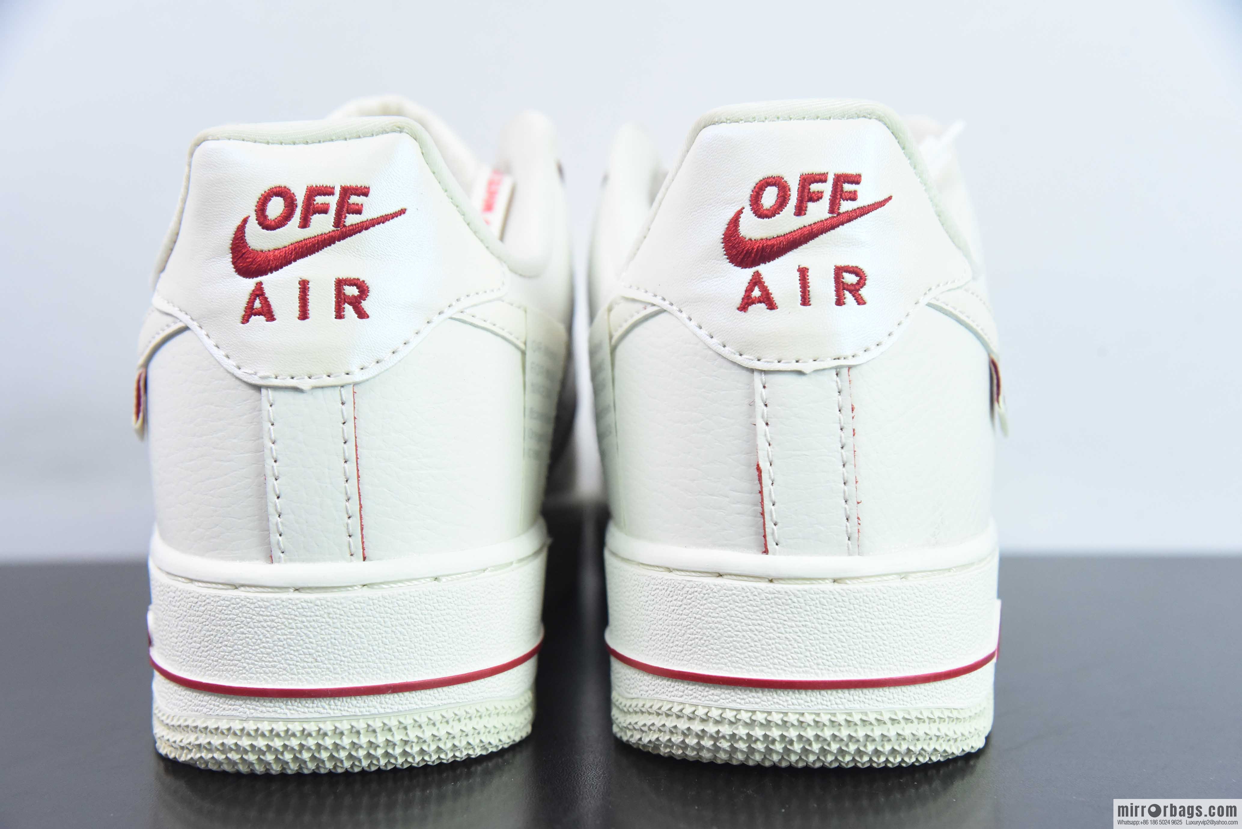 Nike Air Force 1 Low 07 x OFF WHITE Joint White and Red Item Number: PF9055 767