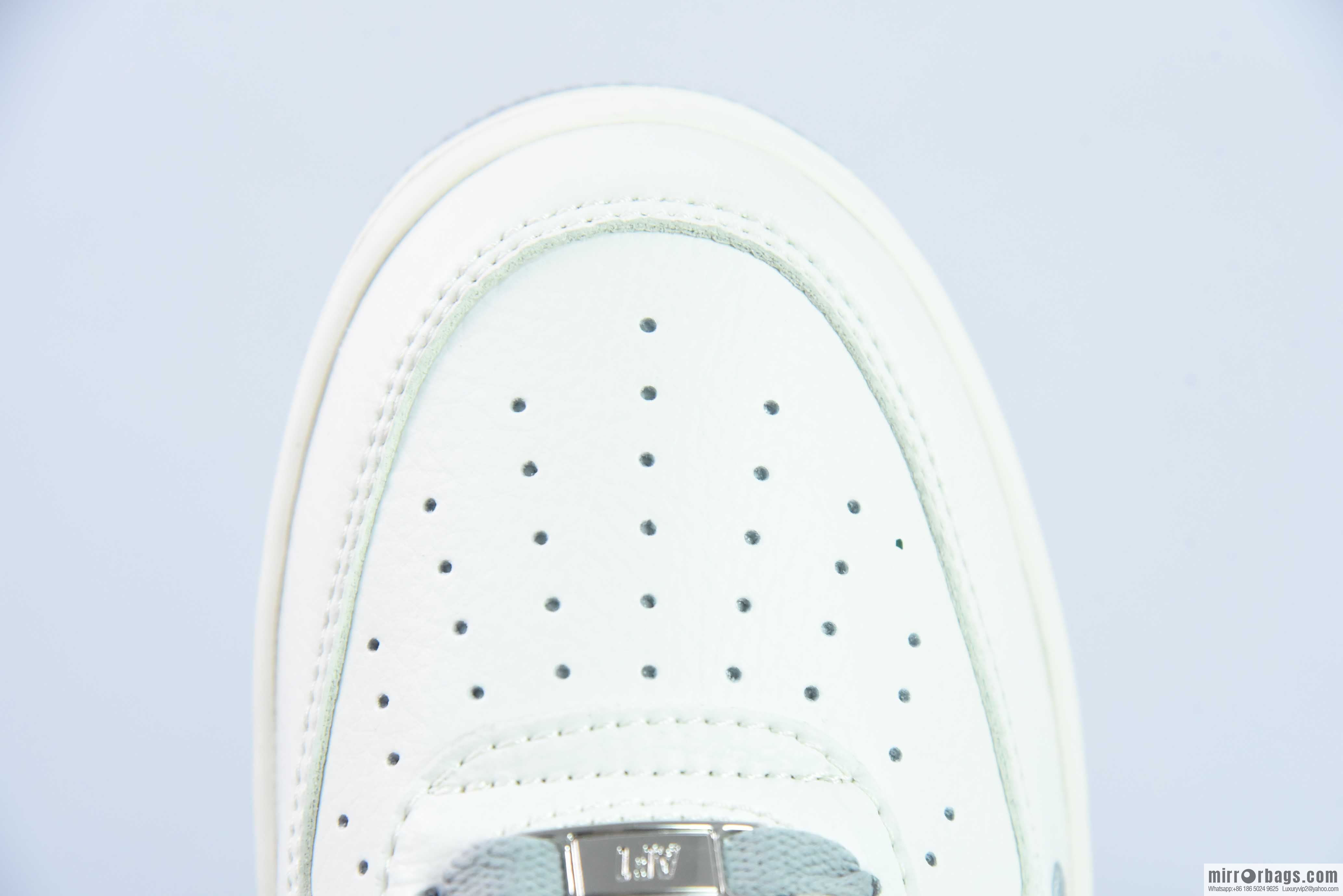 Nike Air Force 1 AF1 Air Force One/Low Help, White Grey Embroidery Item Number: HP2369-003
