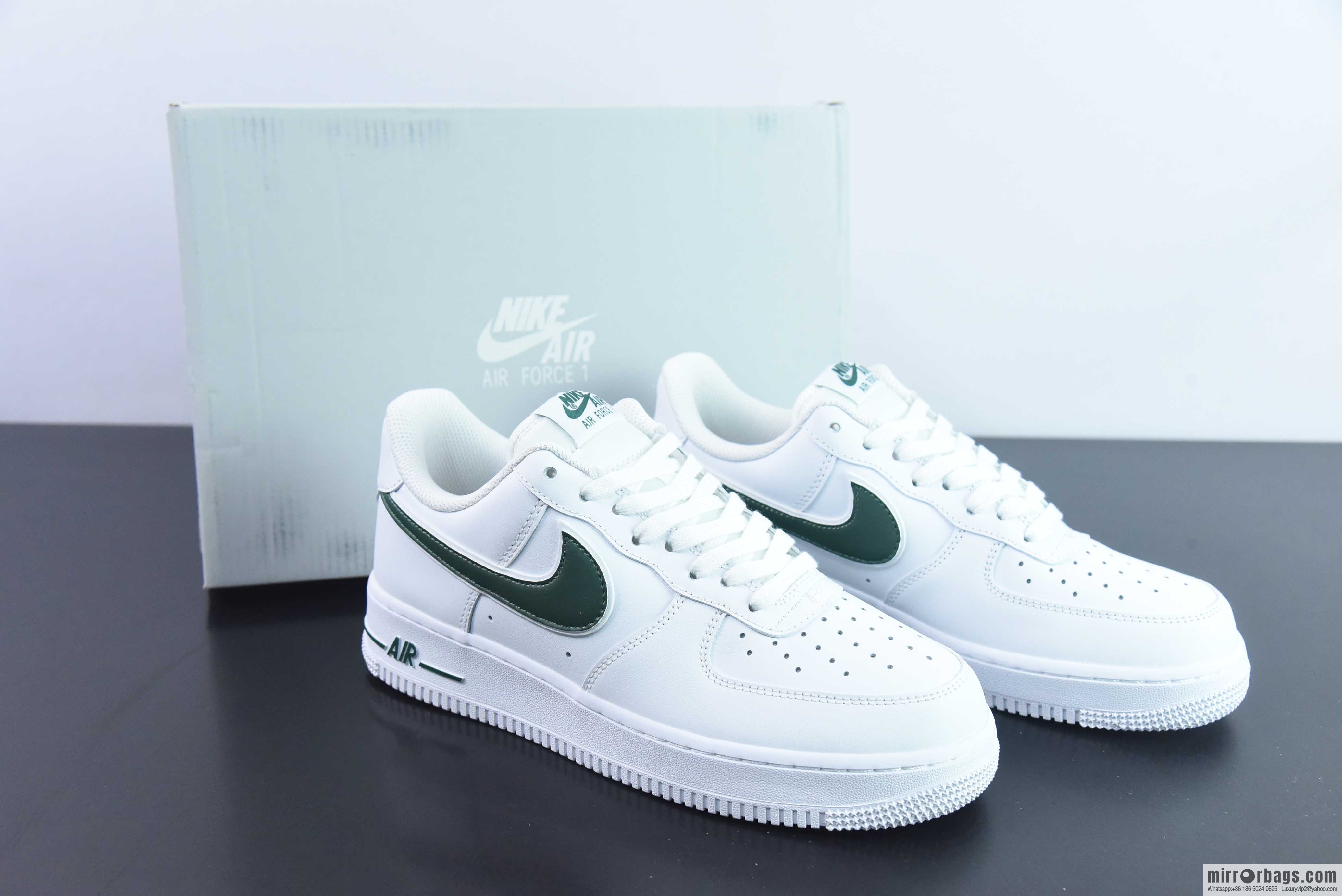 Nike Air Force 1 AF1 Air Force One/low-top, white-green, item number: AO2423-104