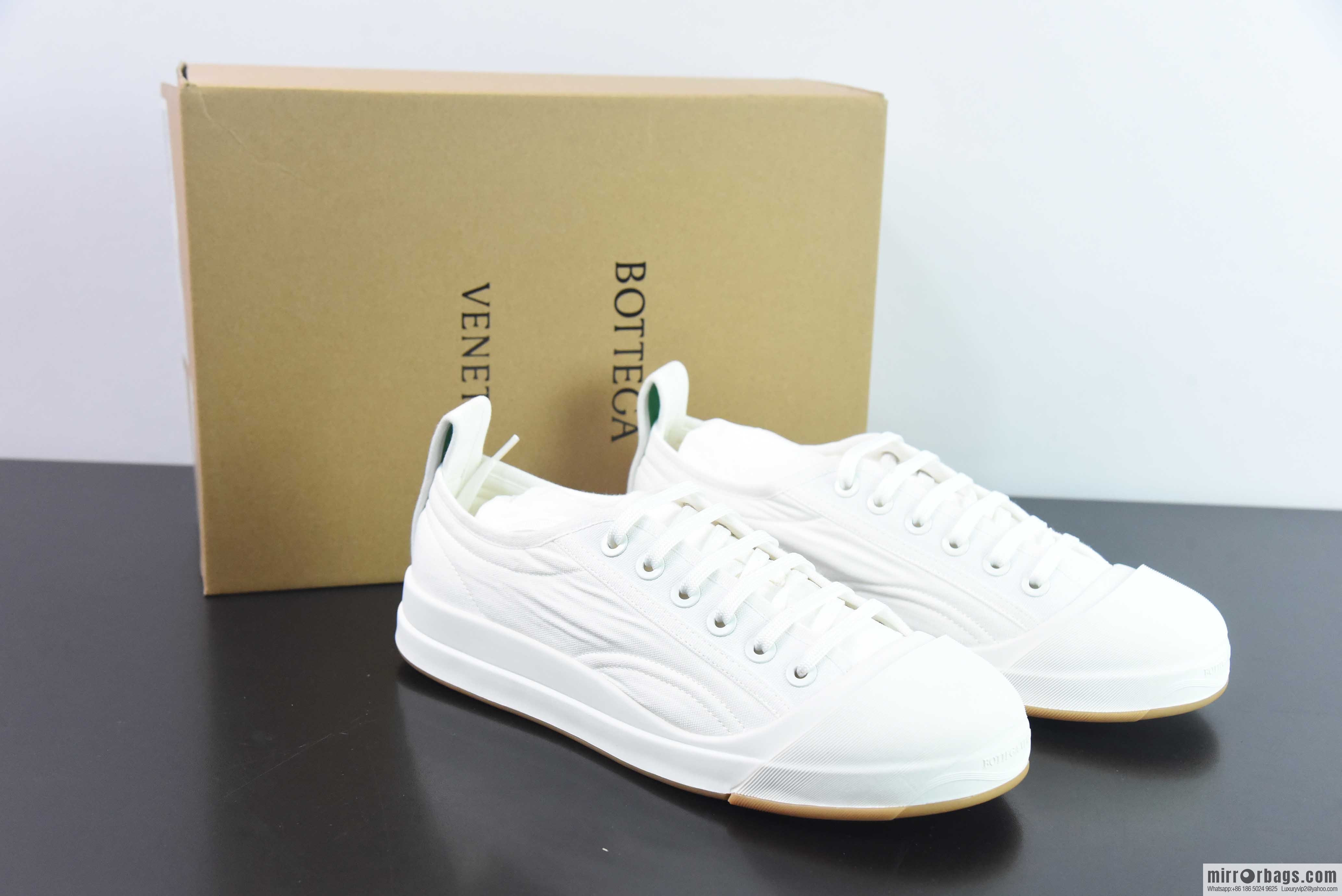 Bottega Veneta 2023ss new round head shoes Bodie home BV latest IVULCAN series His & Hers casual sneakers