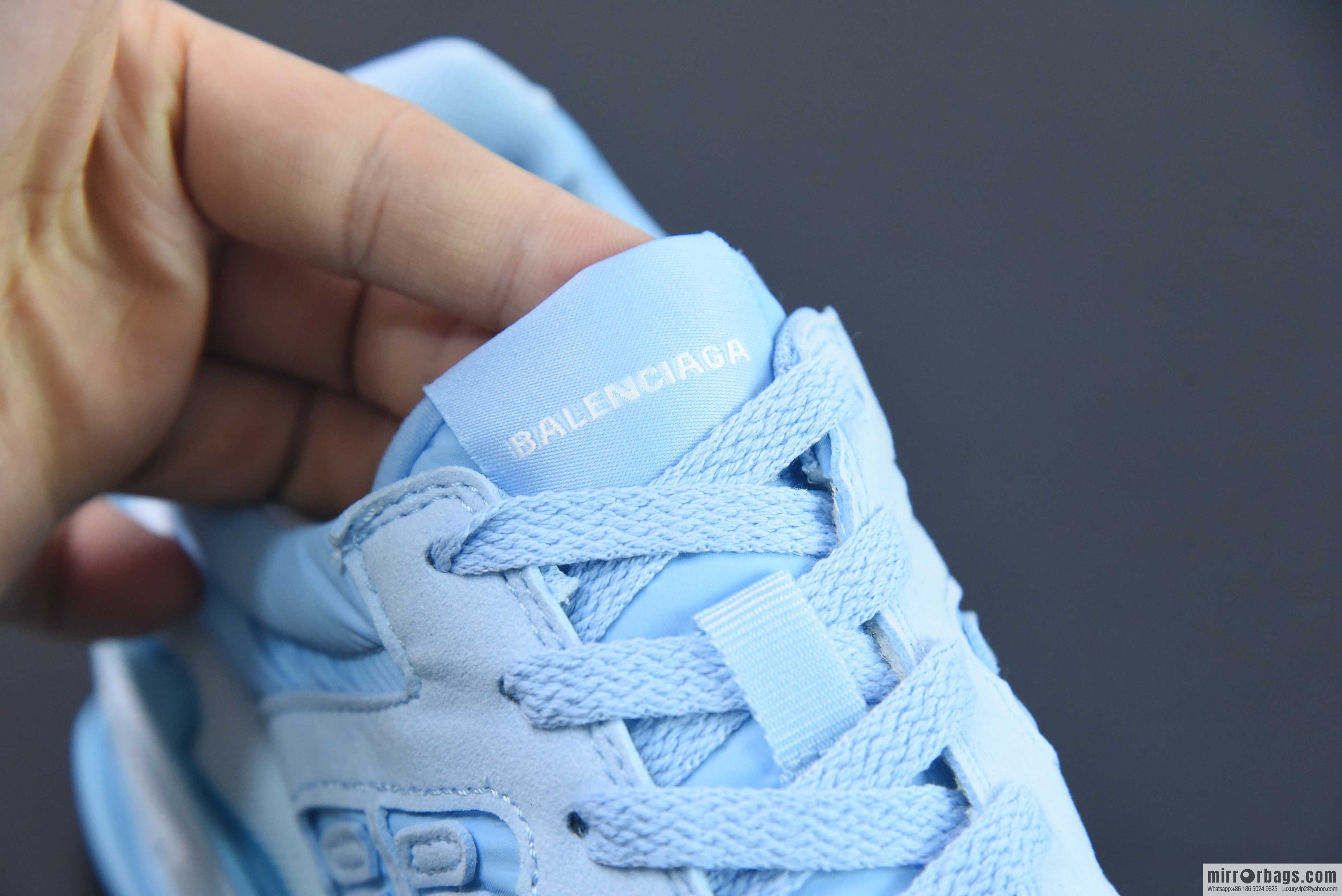 Balenciaga Balenciaga Triple S Platform Daddy Shoes, Blue Item Number: 710156 W3CU2 4045