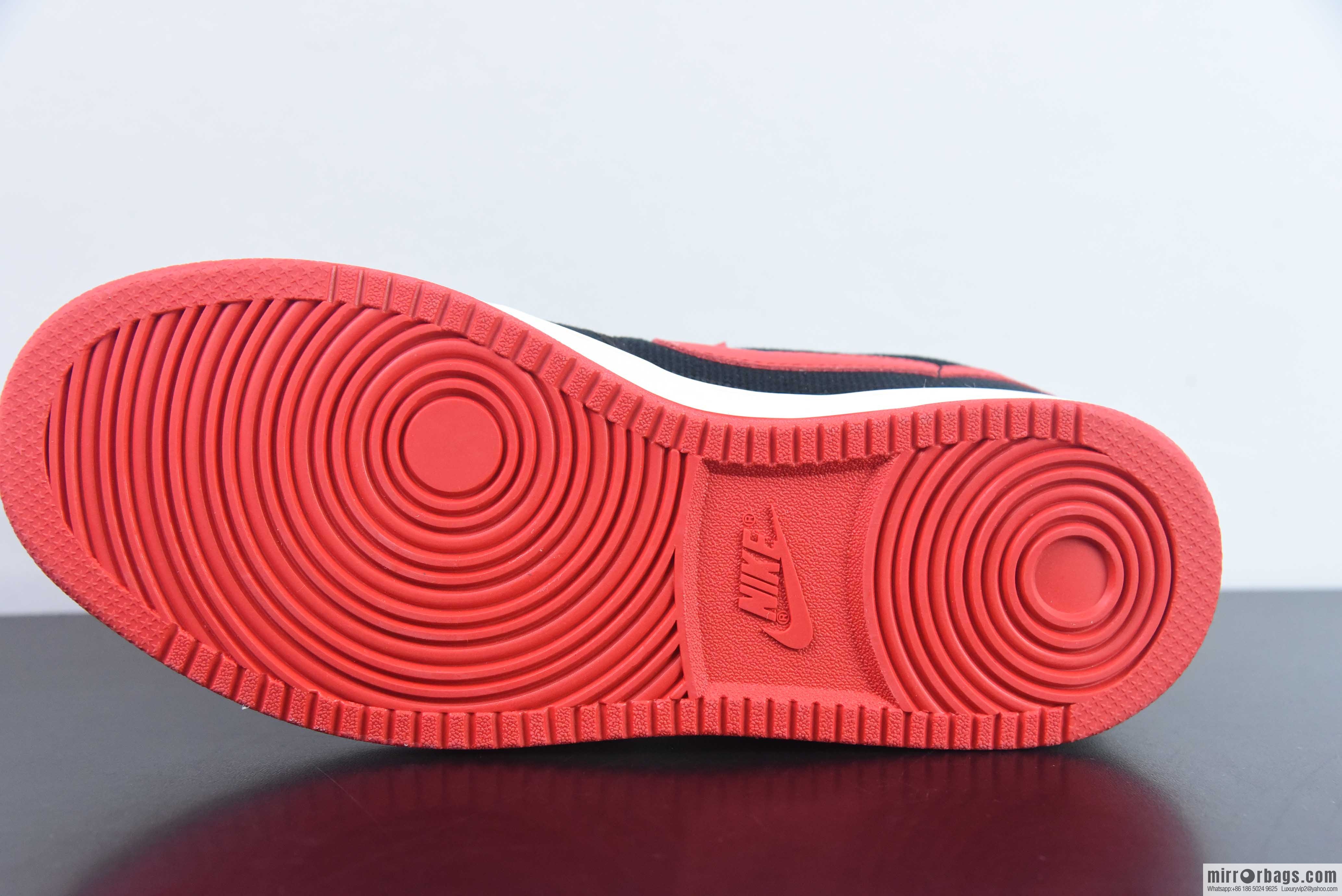 Air Jordan AJ1 Low-top canvas black and red, item number: DX4981-006
