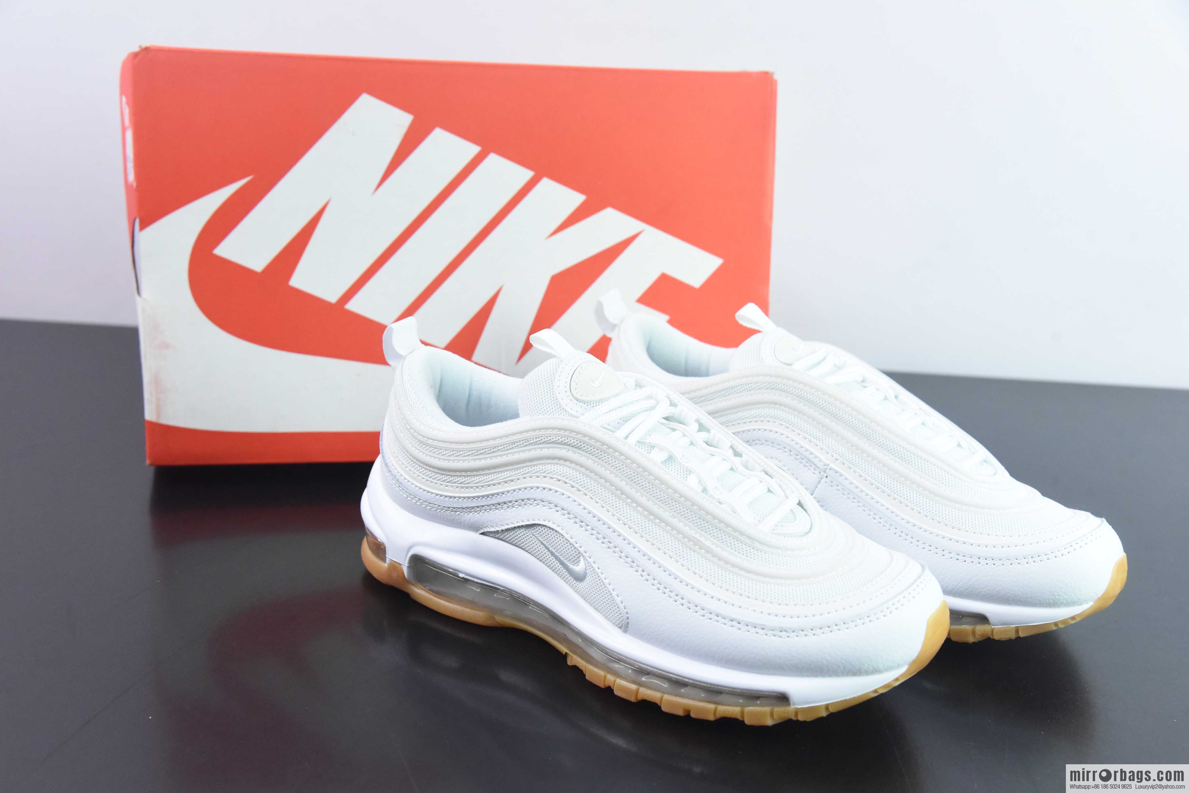 NK Air Max 97 OG bullet, haze blue smiley face, item number: DJ2740-100