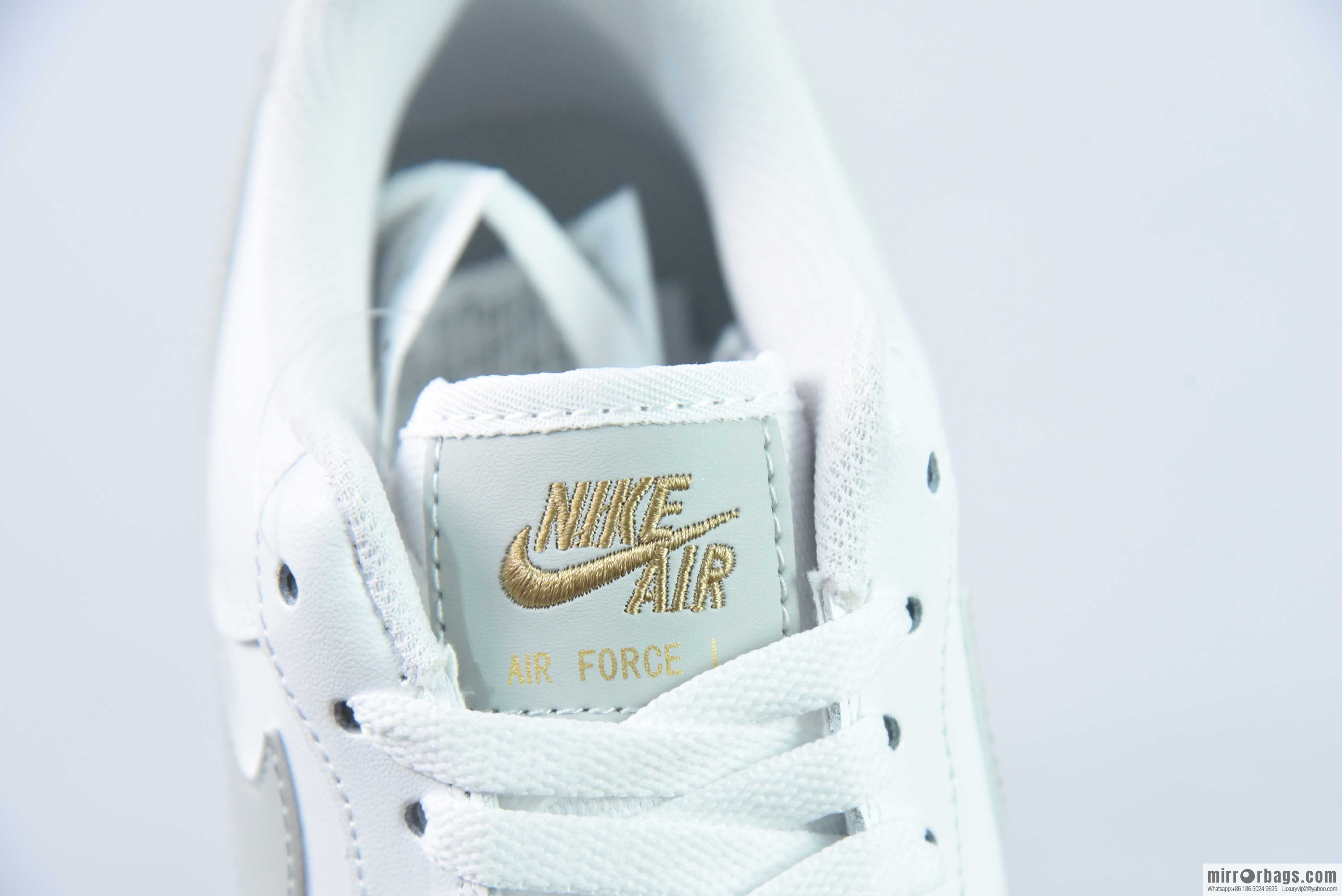 Nike Air Force 1 '07 Air Force One Classic Basketball Shoes Casual Sneakers White Grey Small Gold Hook, Item Number: CZ0270 106