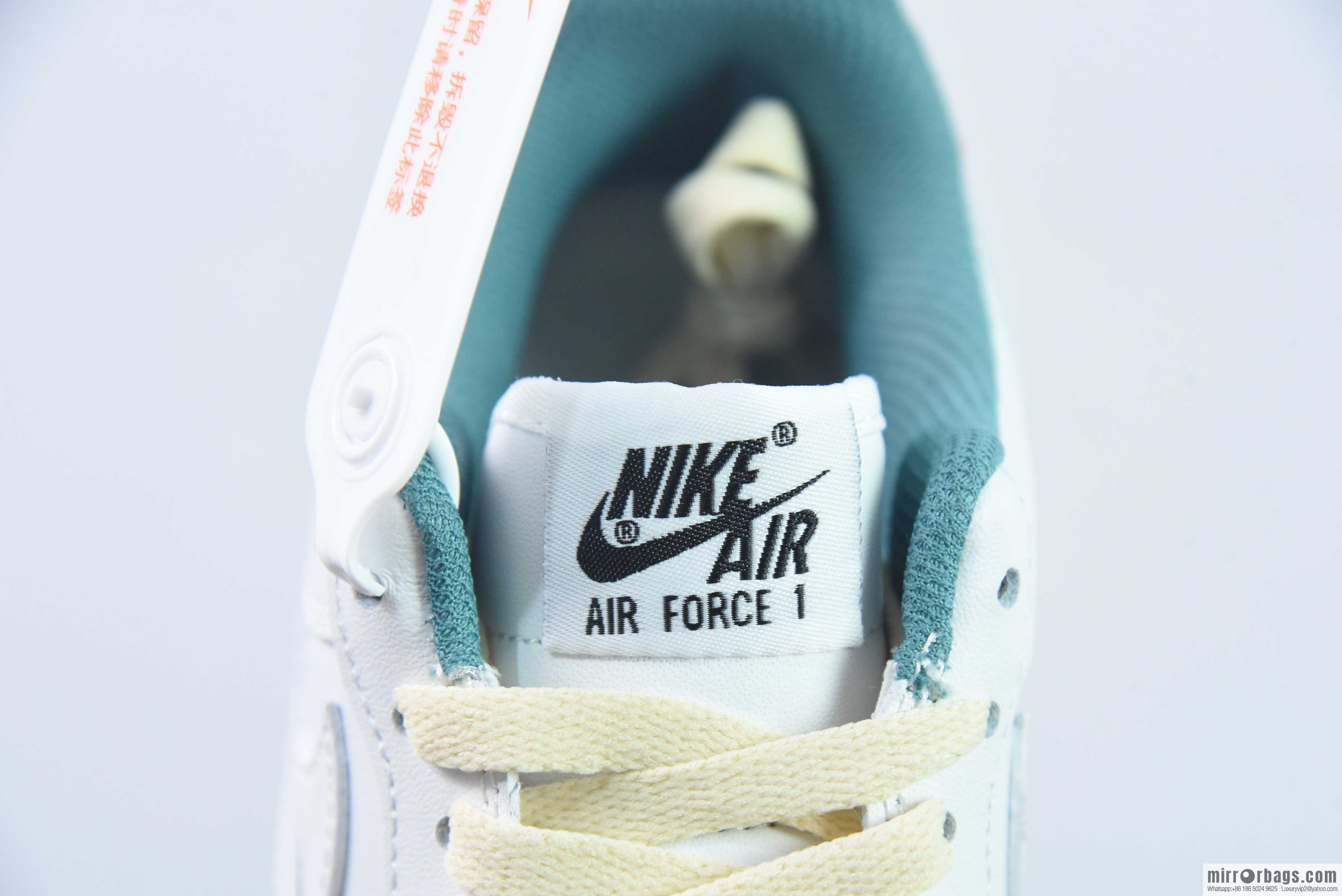 Nike Air Force 1 Low Air Force One Low Help Versatile Leisure Sports Board Shoes, Joint White Orange, Item Number: DM0970-111