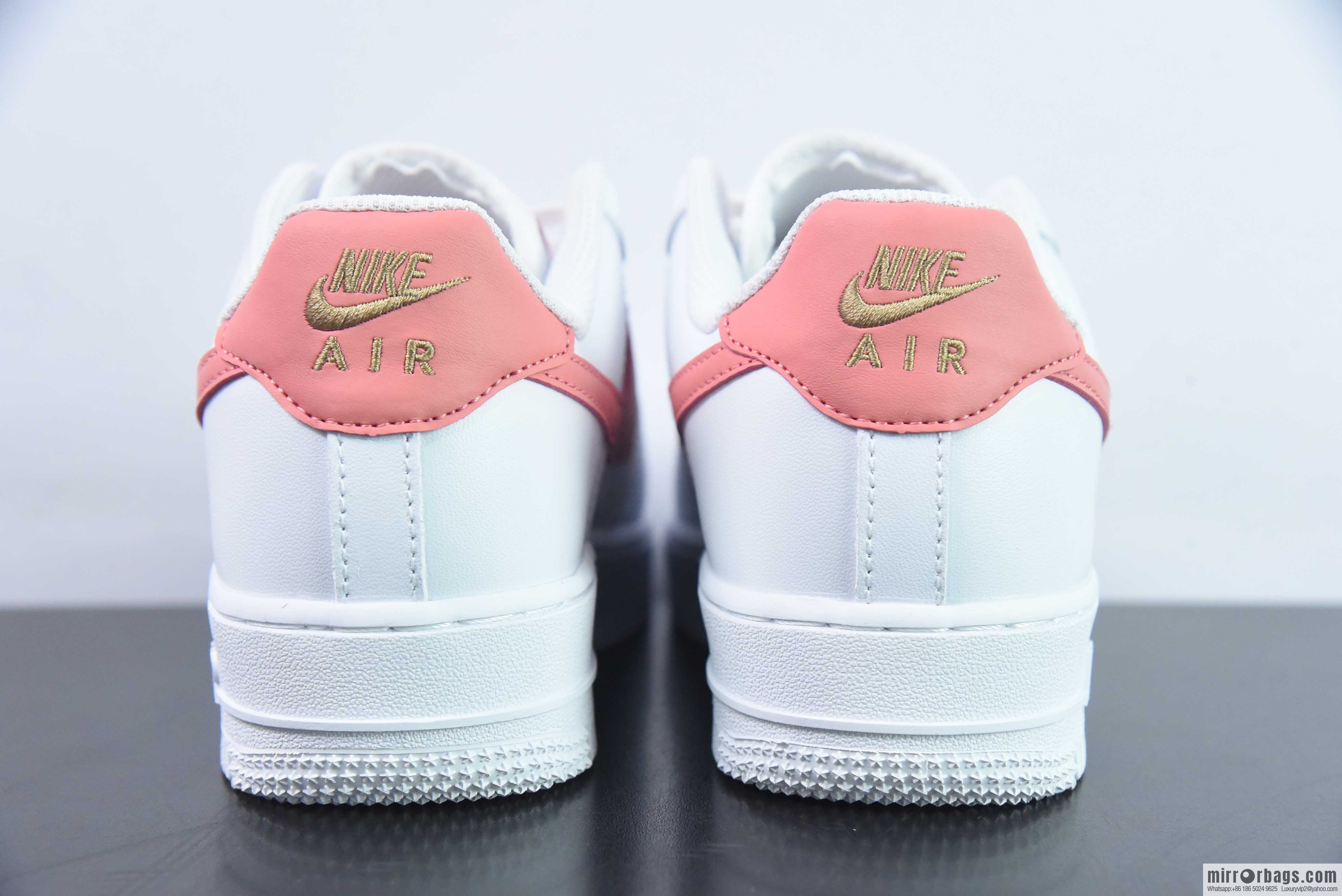 Nike Air Force 1 Low Air Force One Low Help Versatile Leisure Sports Board Shoes Pink Small Gold Hook, Item Number: CZ0270-103