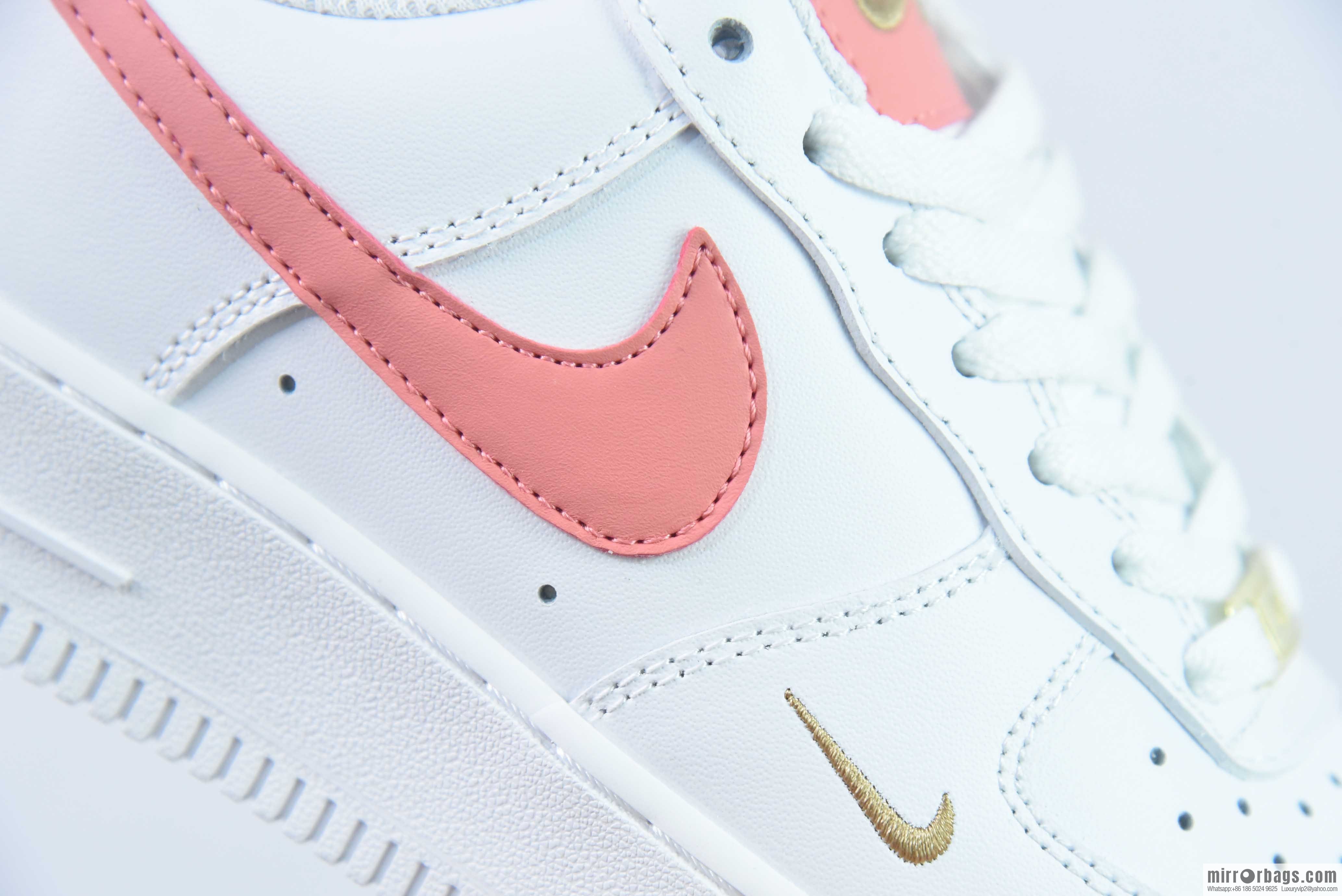 Nike Air Force 1 Low Air Force One Low Help Versatile Leisure Sports Board Shoes Pink Small Gold Hook, Item Number: CZ0270-103