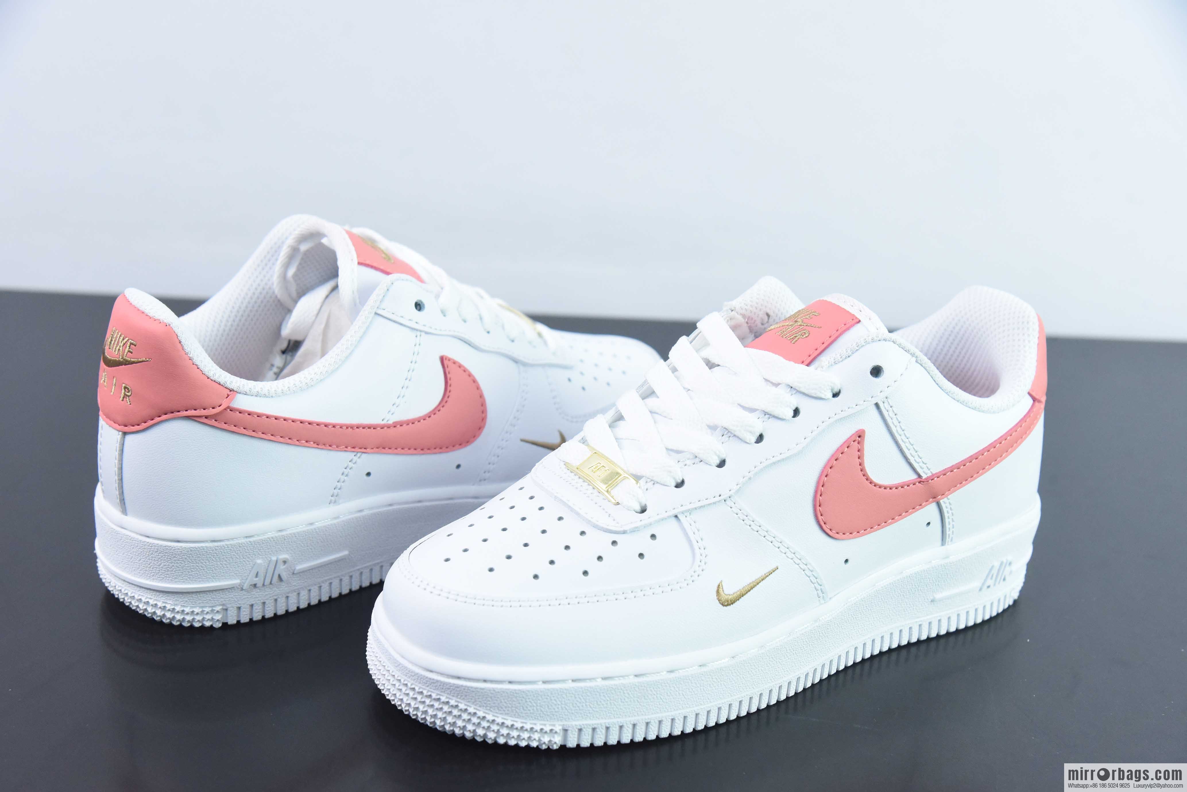 Nike Air Force 1 Low Air Force One Low Help Versatile Leisure Sports Board Shoes Pink Small Gold Hook, Item Number: CZ0270-103