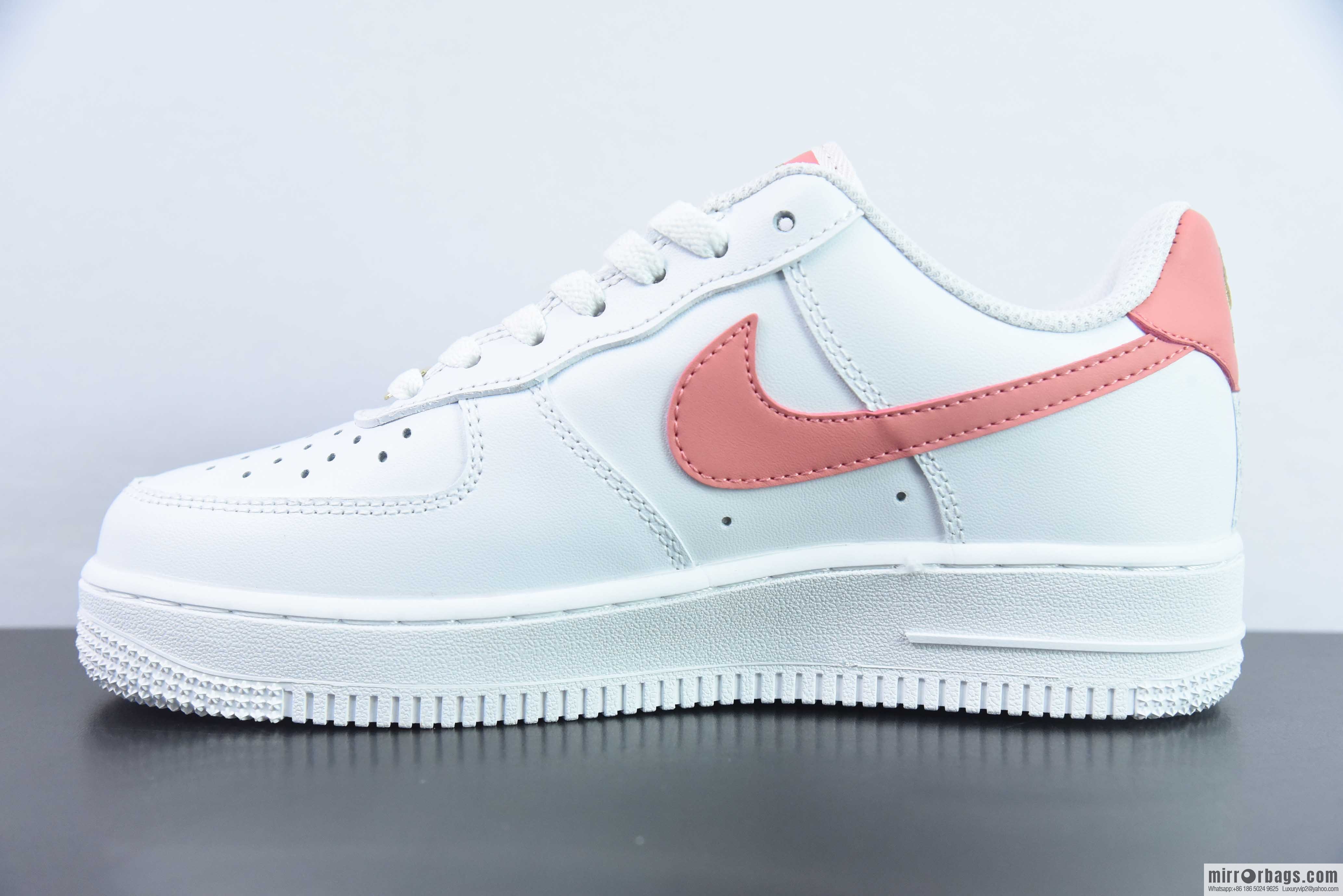 Nike Air Force 1 Low Air Force One Low Help Versatile Leisure Sports Board Shoes Pink Small Gold Hook, Item Number: CZ0270-103