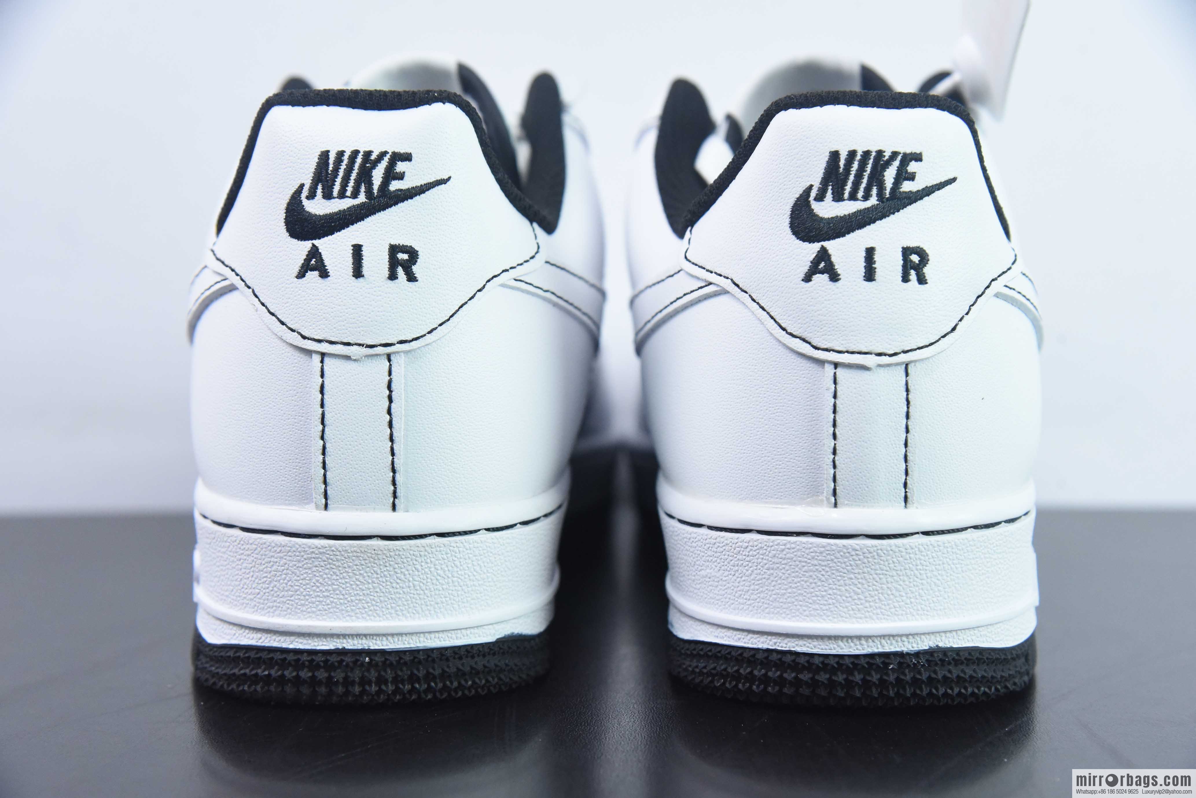 Nike Air Force 1 Low Air Force One low-top versatile recreational sports shoes black stitching item number: CW1575-104