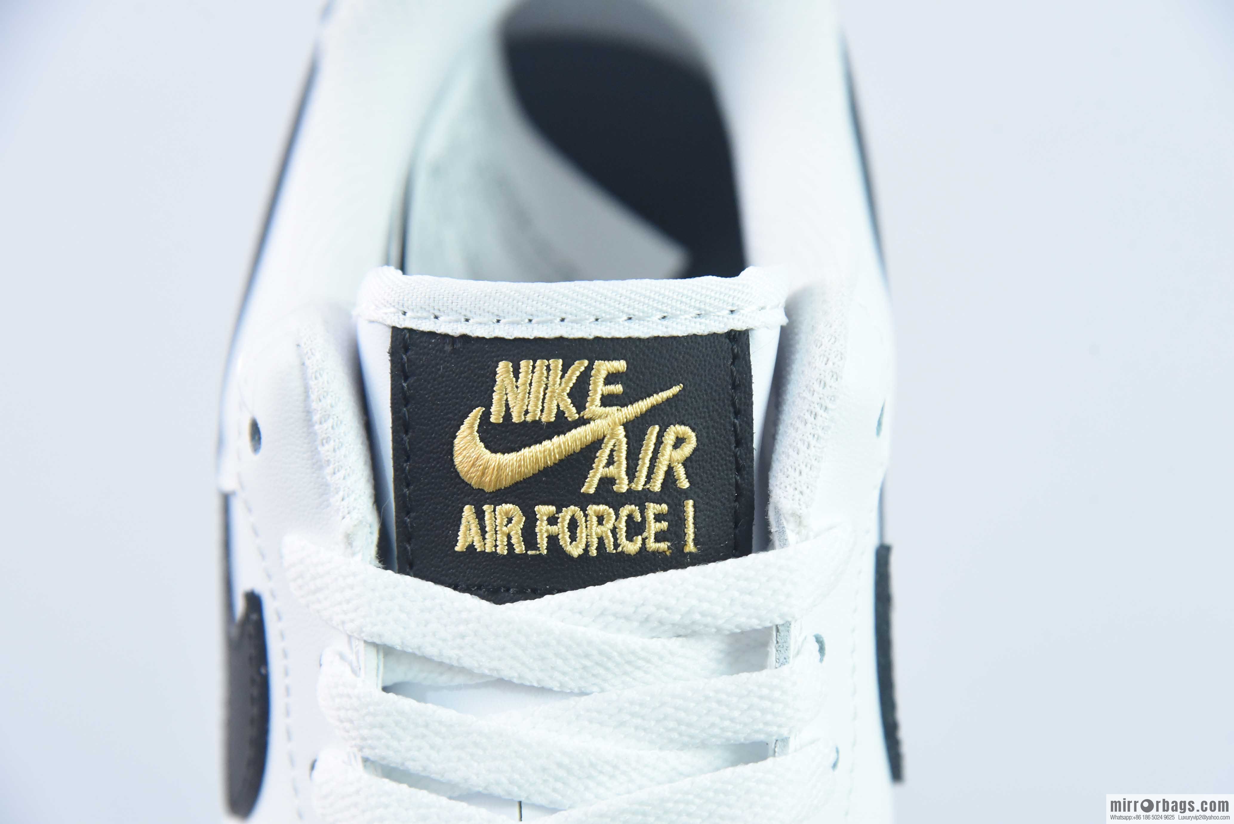 Nike Air Force 1 Low Air Force One Low Help Versatile Leisure Sports Board Shoes Black Small Gold Hook, Item Number: CZ0270-102