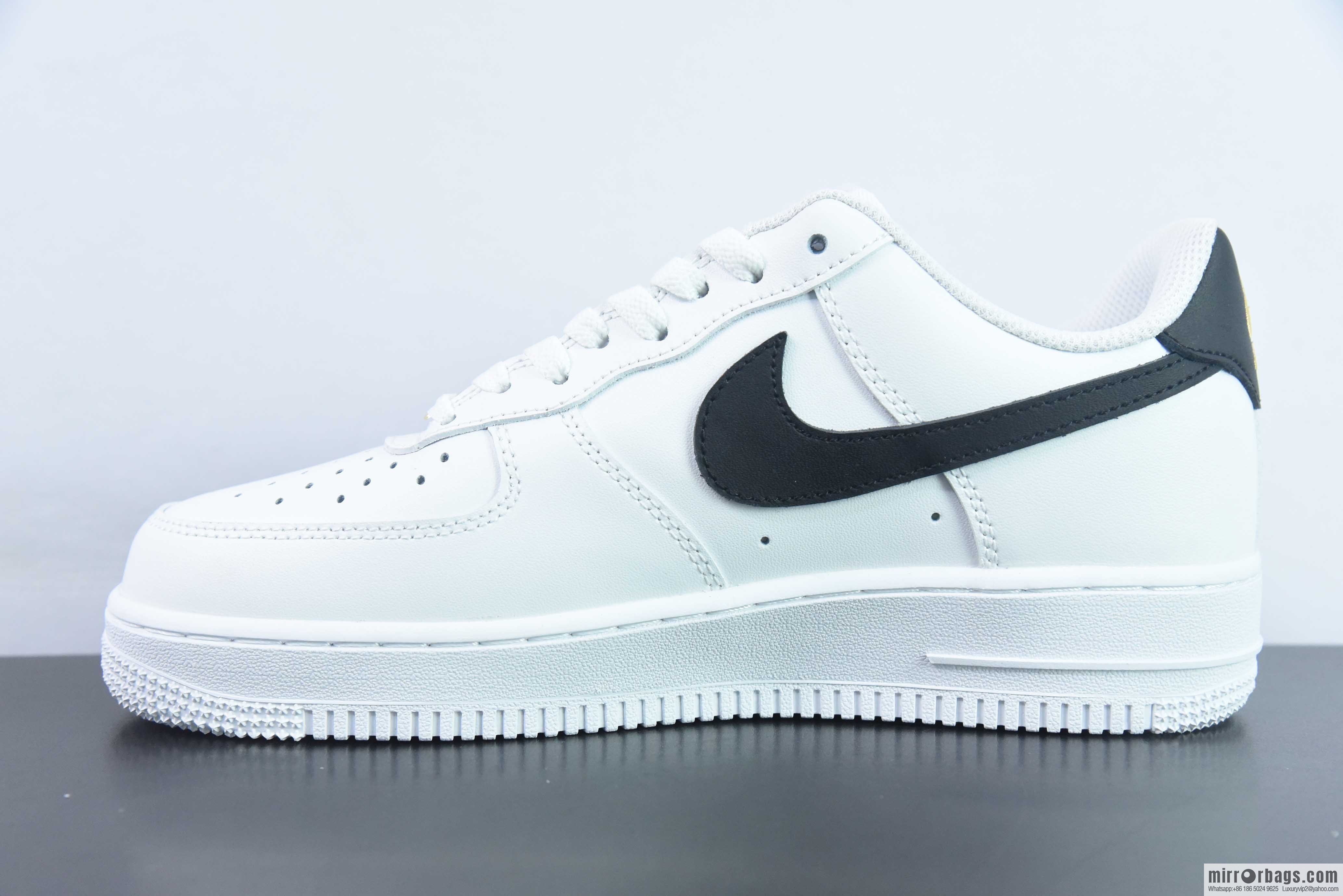 Nike Air Force 1 Low Air Force One Low Help Versatile Leisure Sports Board Shoes Black Small Gold Hook, Item Number: CZ0270-102