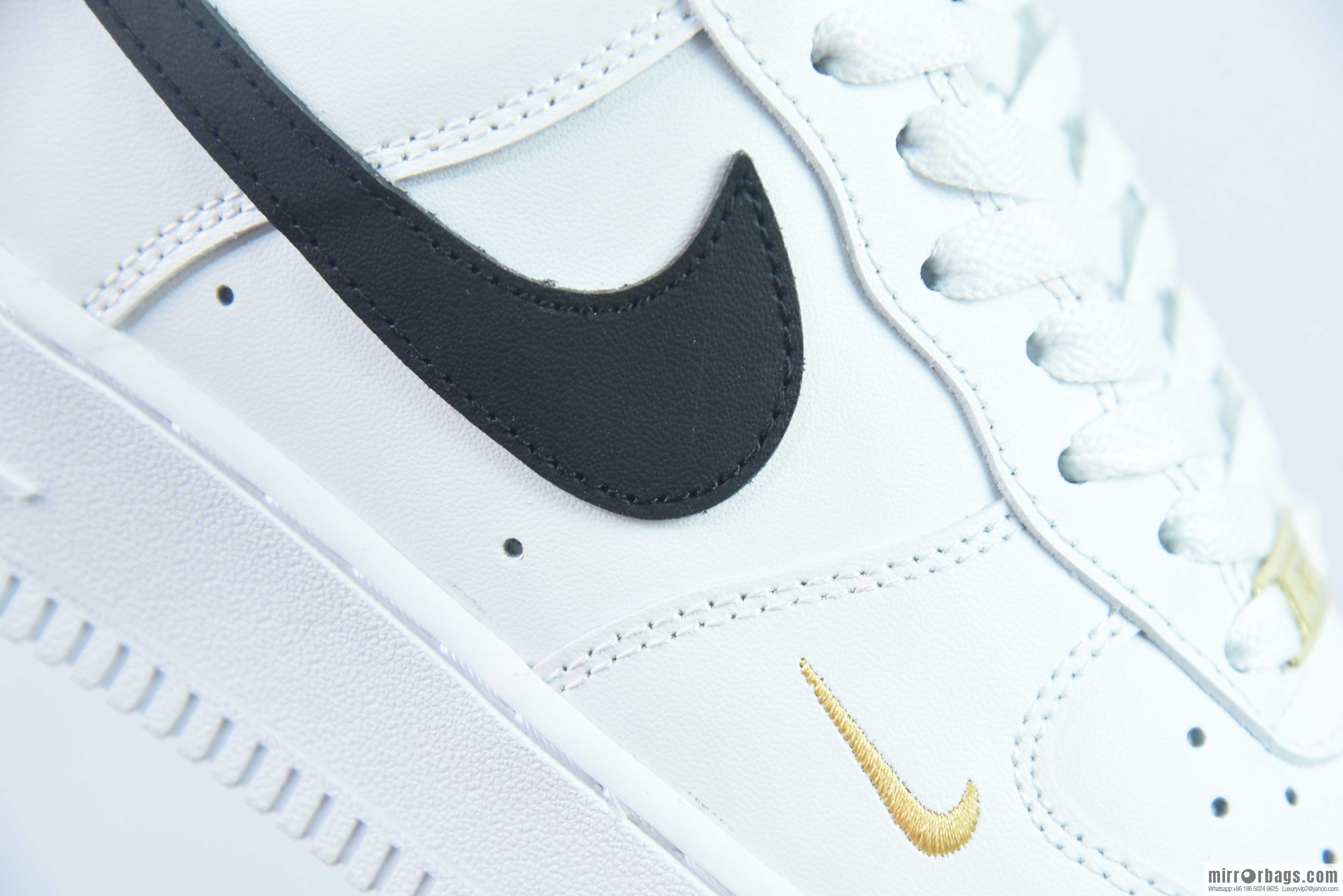 Nike Air Force 1 Low Air Force One Low Help Versatile Leisure Sports Board Shoes Black Small Gold Hook, Item Number: CZ0270-102