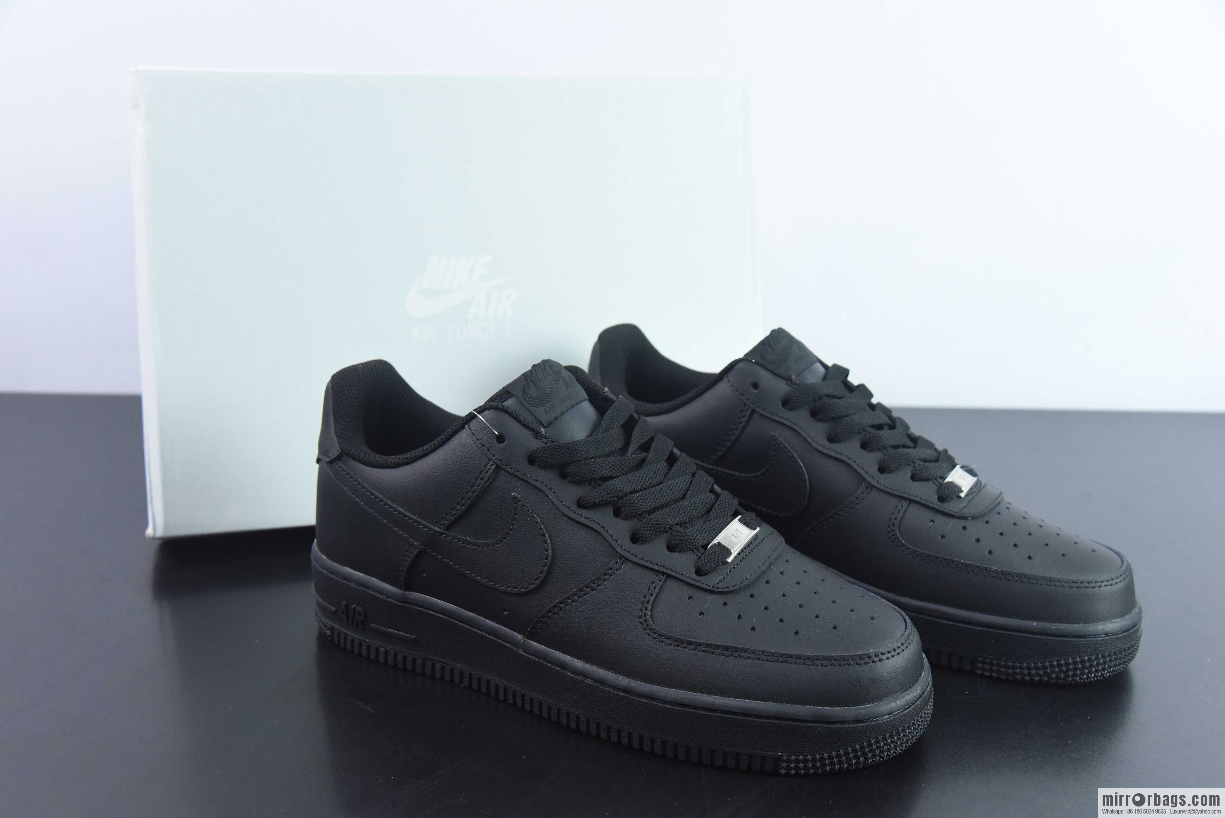Nike Air Force 1 Low Air Force One low-top versatile recreational sports shoes, Darth Vader pure black, item number: DD8959-001