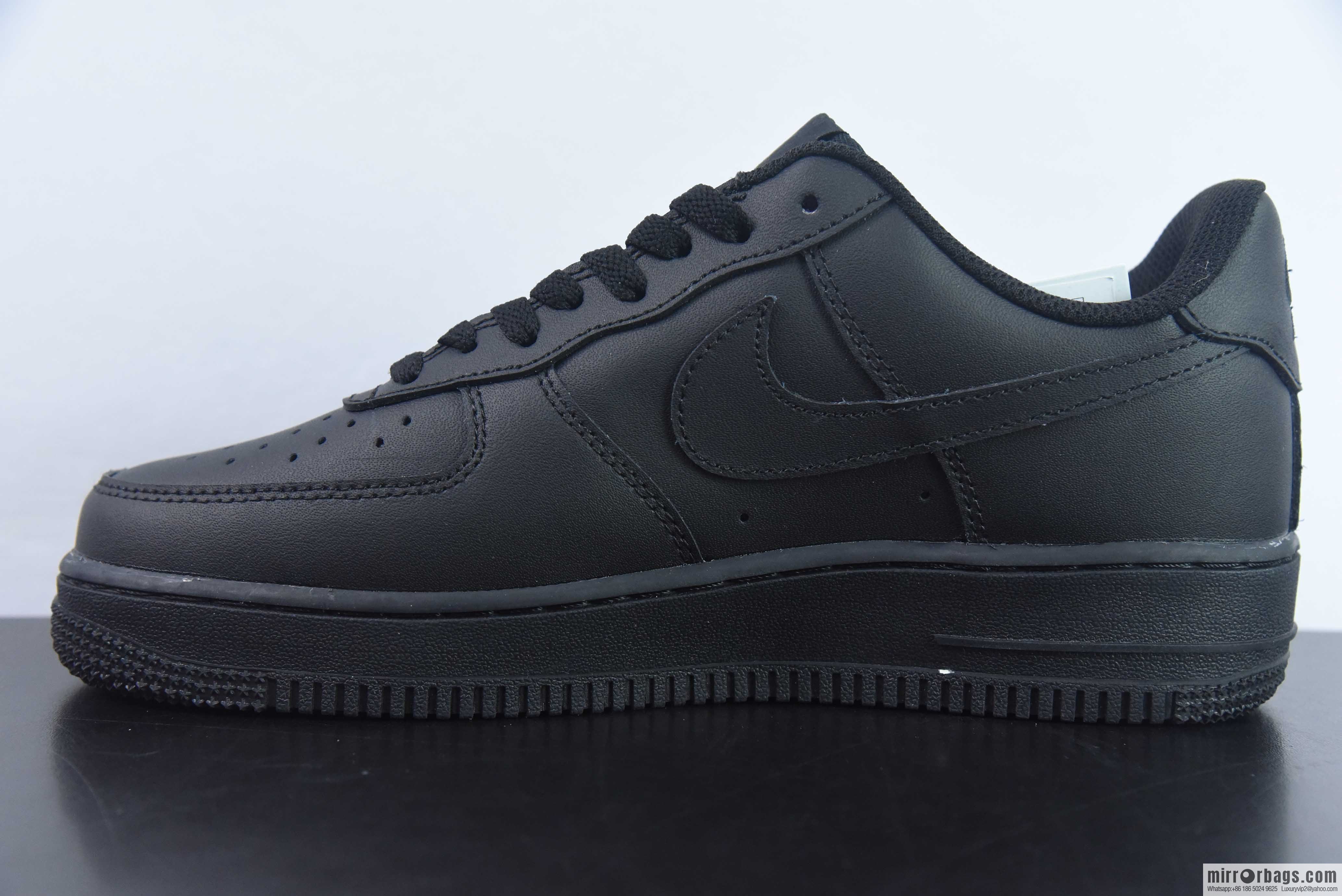 Nike Air Force 1 Low Air Force One low-top versatile recreational sports shoes, Darth Vader pure black, item number: DD8959-001