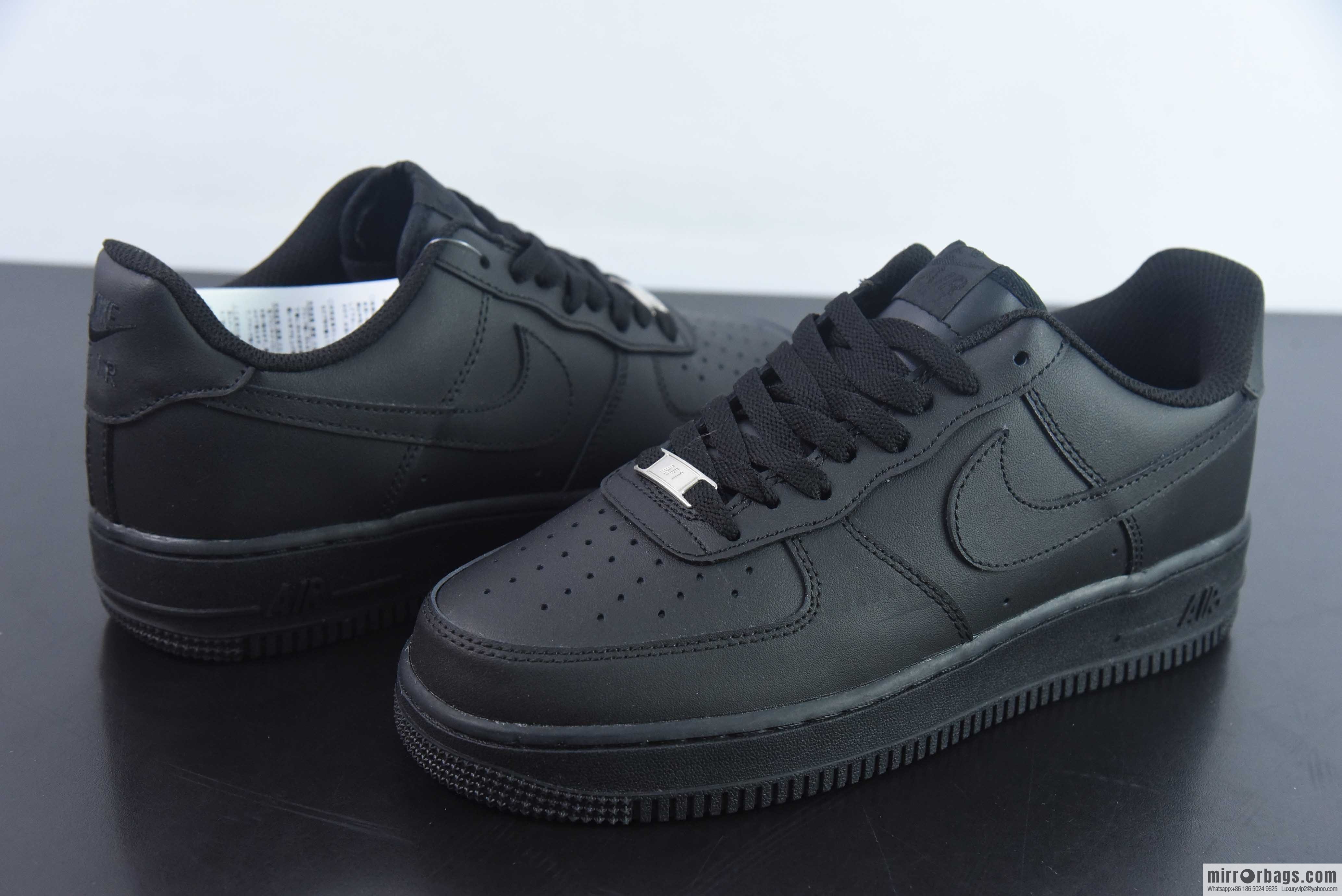 Nike Air Force 1 Low Air Force One low-top versatile recreational sports shoes, Darth Vader pure black, item number: DD8959-001