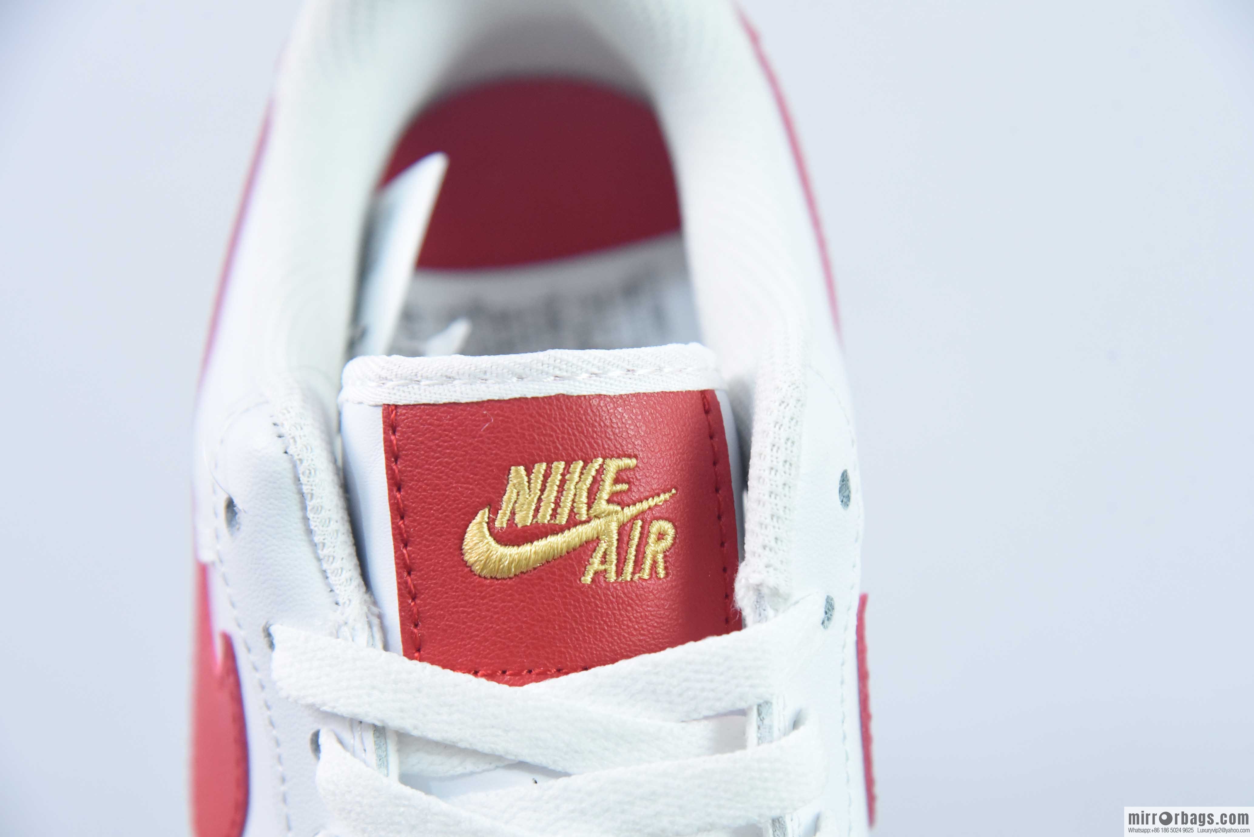 Nike Air Force 1 Low Air Force One low-top versatile leisure sports shoes, white and red small gold hook, item number: CZ0270-104