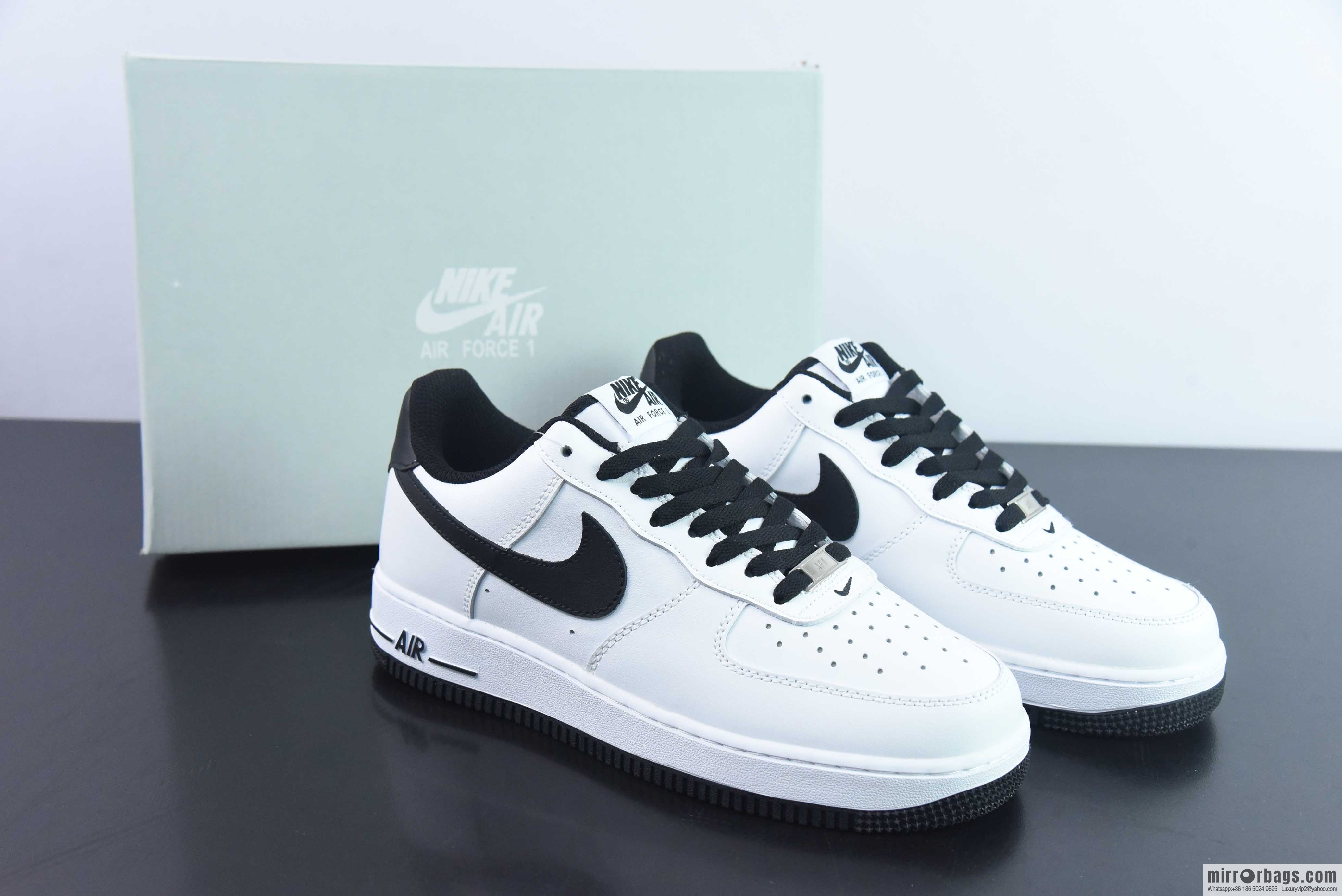 Nike Air Force 1 Low Air Force One low-top versatile recreational sports shoes, black and white, item number: DH7561-102