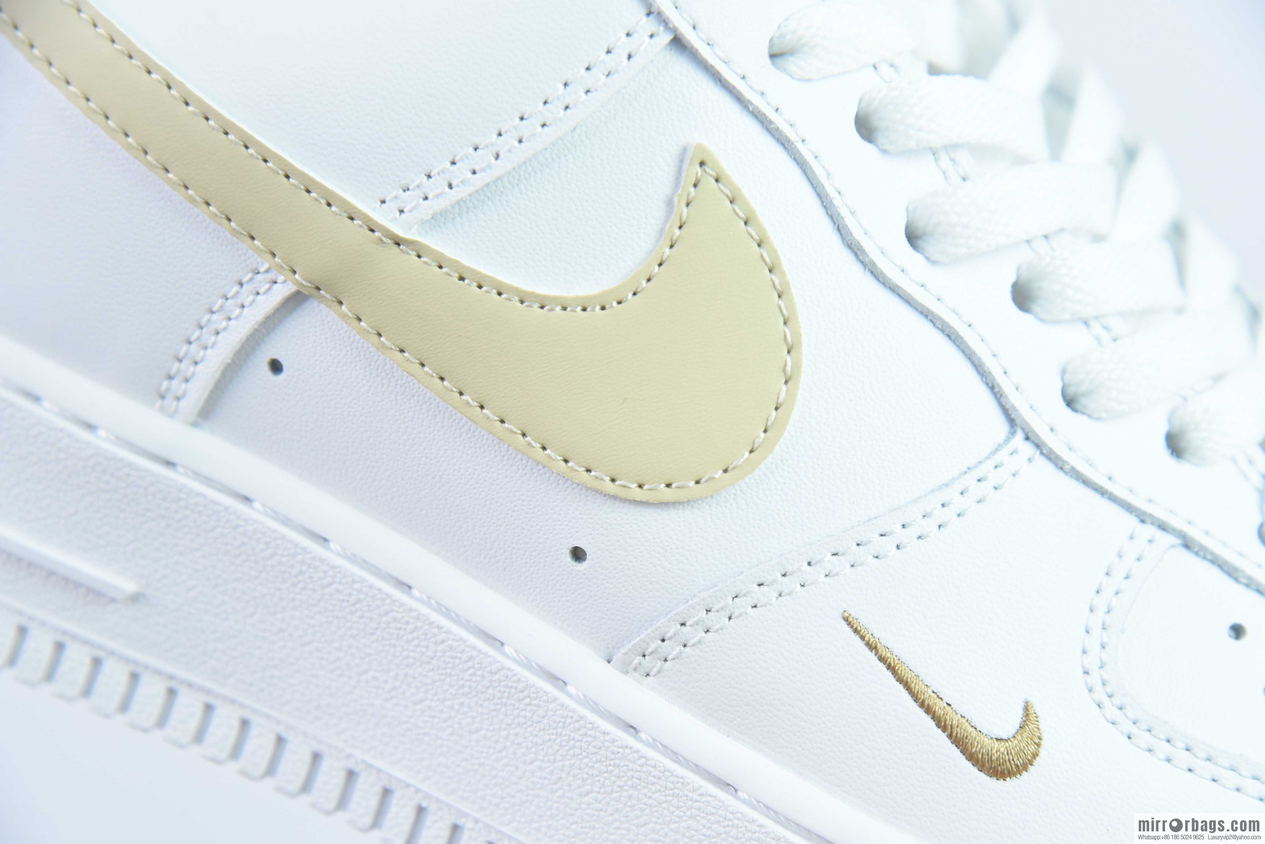 Nike Air Force 1 Low Air Force One Low Help Versatile Leisure Sports Board Shoes Gold Small Gold Hook, Item Number: CZ0270-105