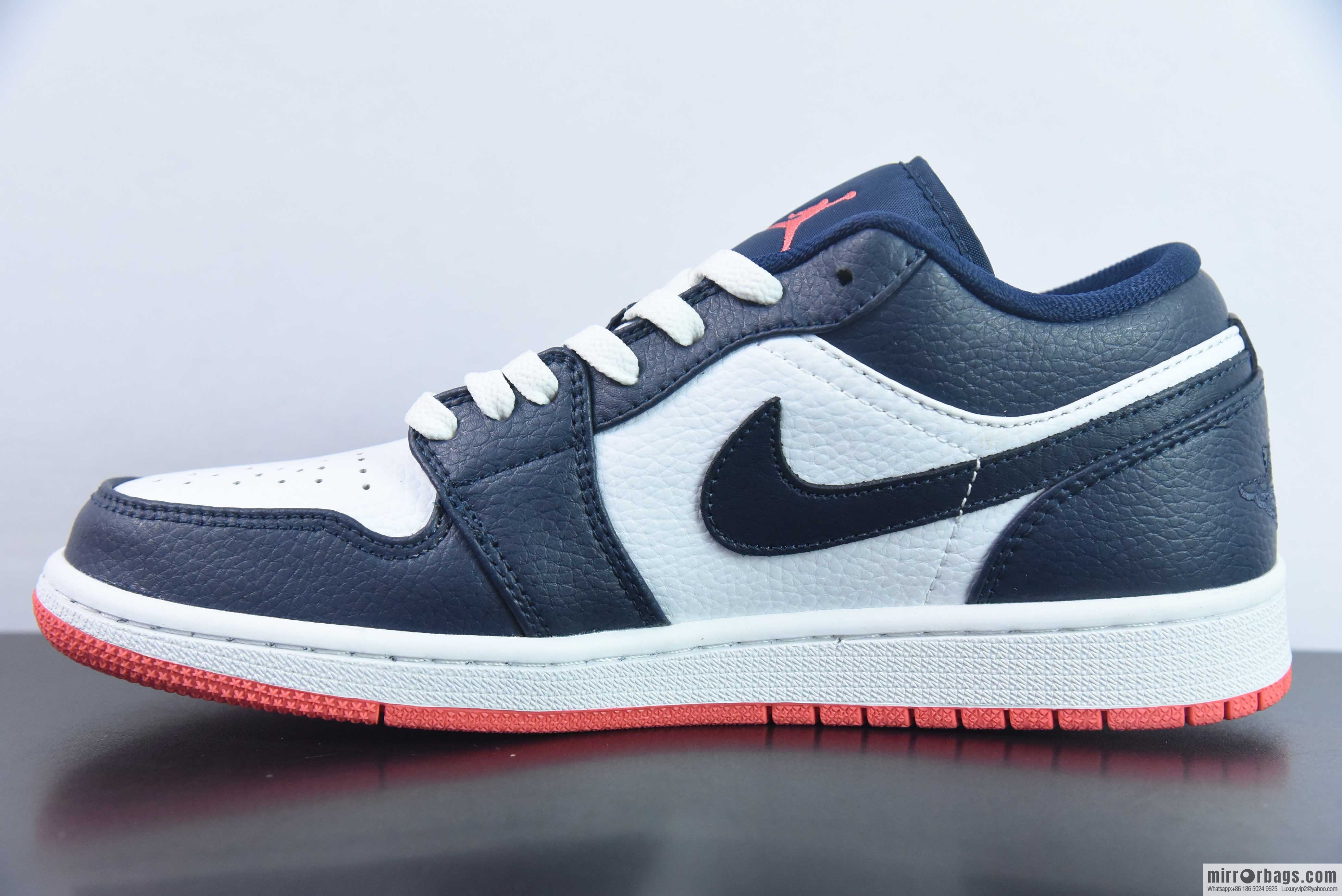 Air Jordan 1 Low Joe 1 Low Top Sports Basketball Shoes, Panda Midnight Blue 553560-481