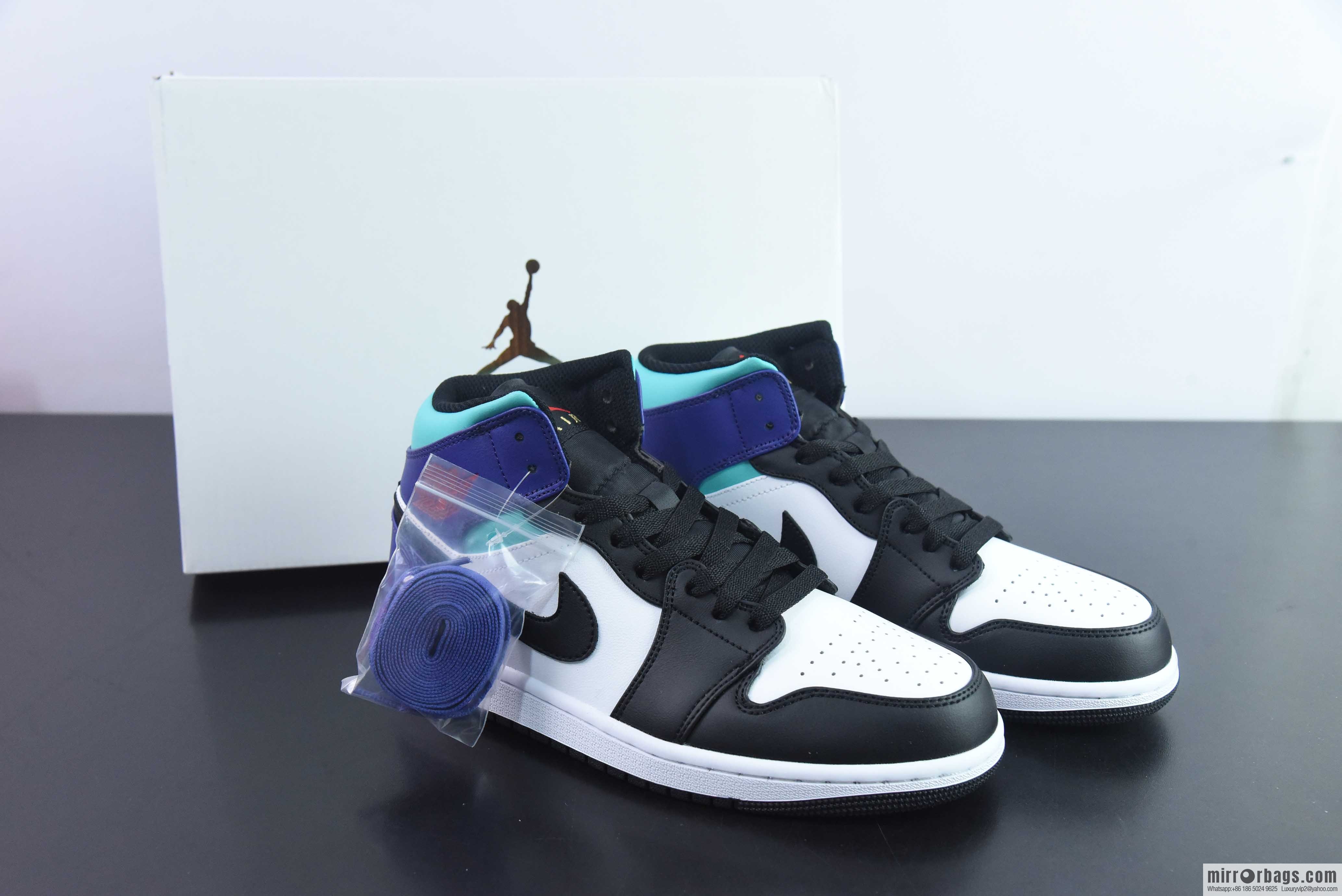 Nike Air Jordan 1 Mid Qiao 1 middle help sports basketball shoes DQ8426-154