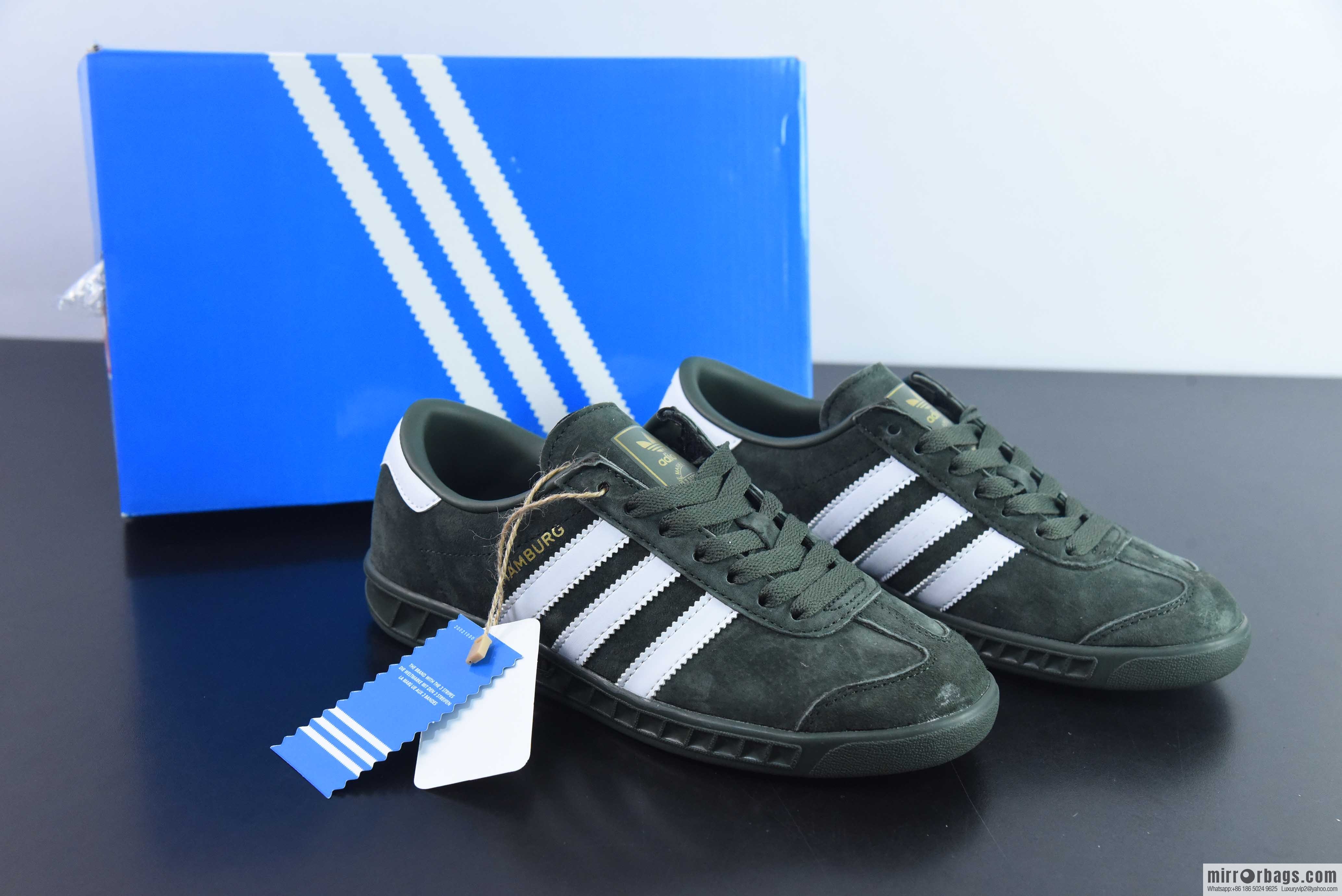 Adi AD Originals Hamburg City series low-top classic retro German training style casual sports shoes, item number: GW9641