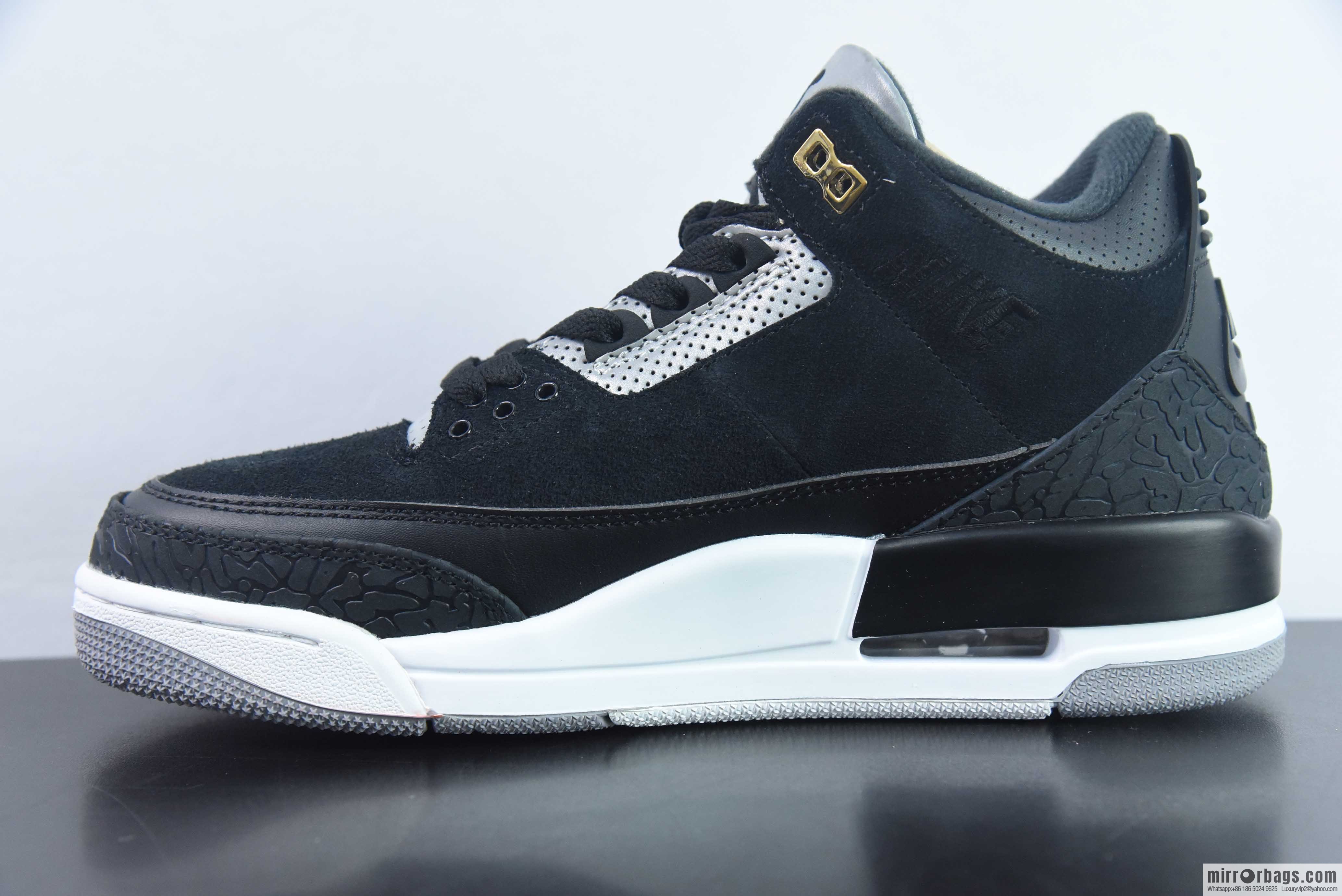 Air Jordan 3 Retro Tinker AJ3 black and gray sports shoes color scheme item number: CK4348-007