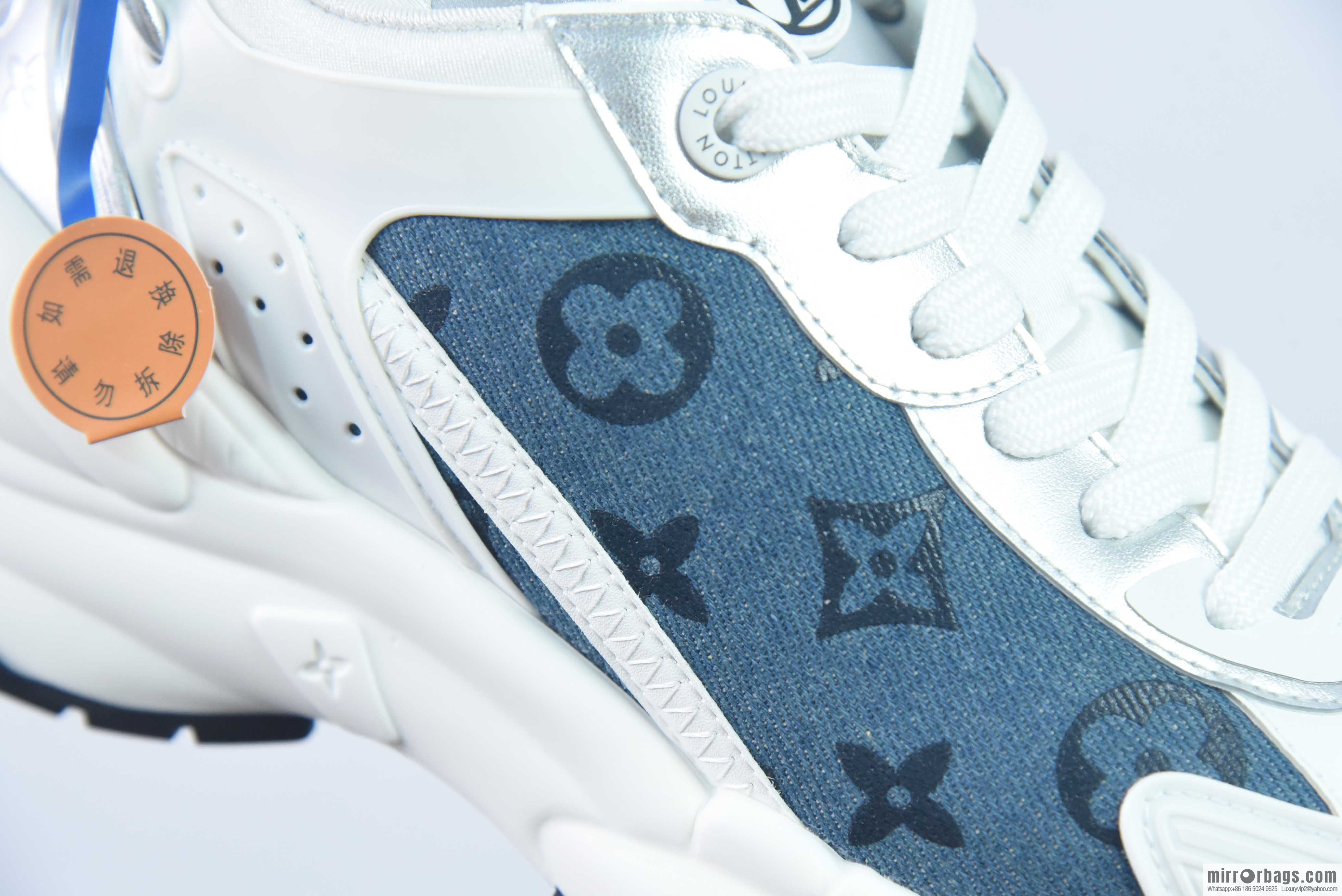 LV/Louis Vuitton, pure imported DK breathable mesh fabric RUN55 sneakers