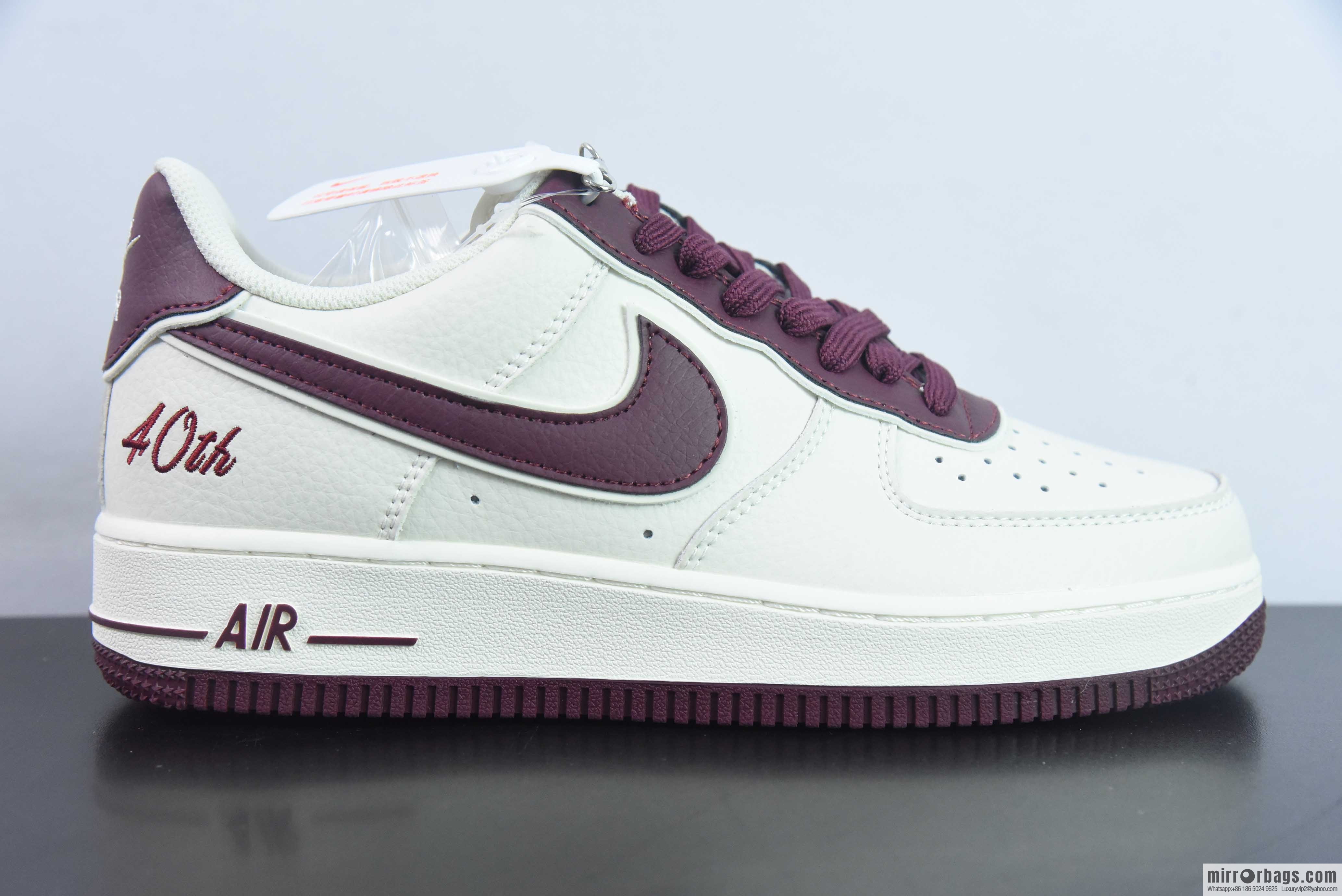 Nike Air Force 1 Low 07 40th Baijiu red sneaker, item number: JF1983 551