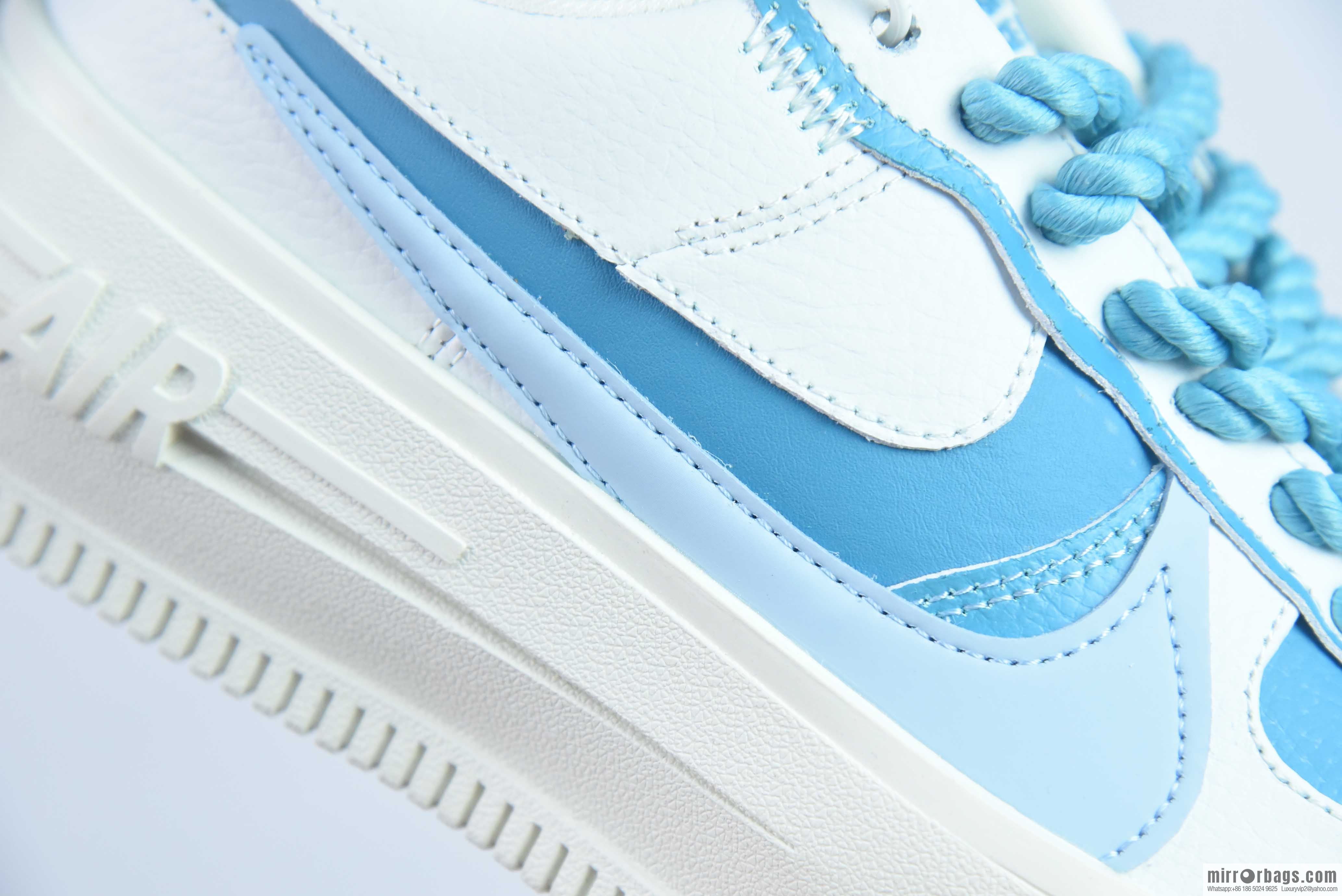 Nike Air Force 1 Low 07 PLT.AF. ORM white and blue sneakers, item number: DJ9946 111