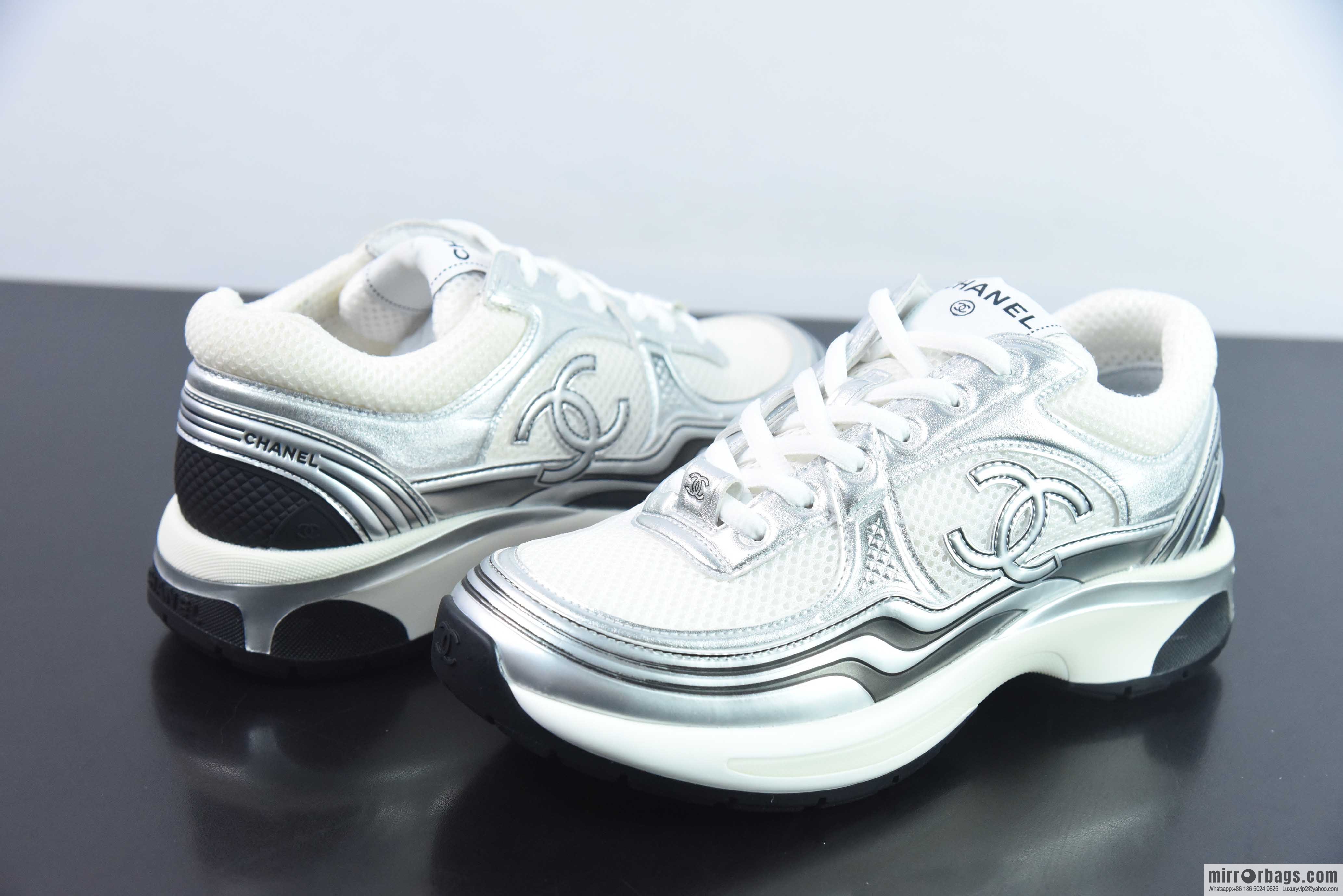 Chane/Chanel, French luxury brand 2023 Cruise Logo Casual Low series Cruise lightweight retro dad style versatile casual shoes