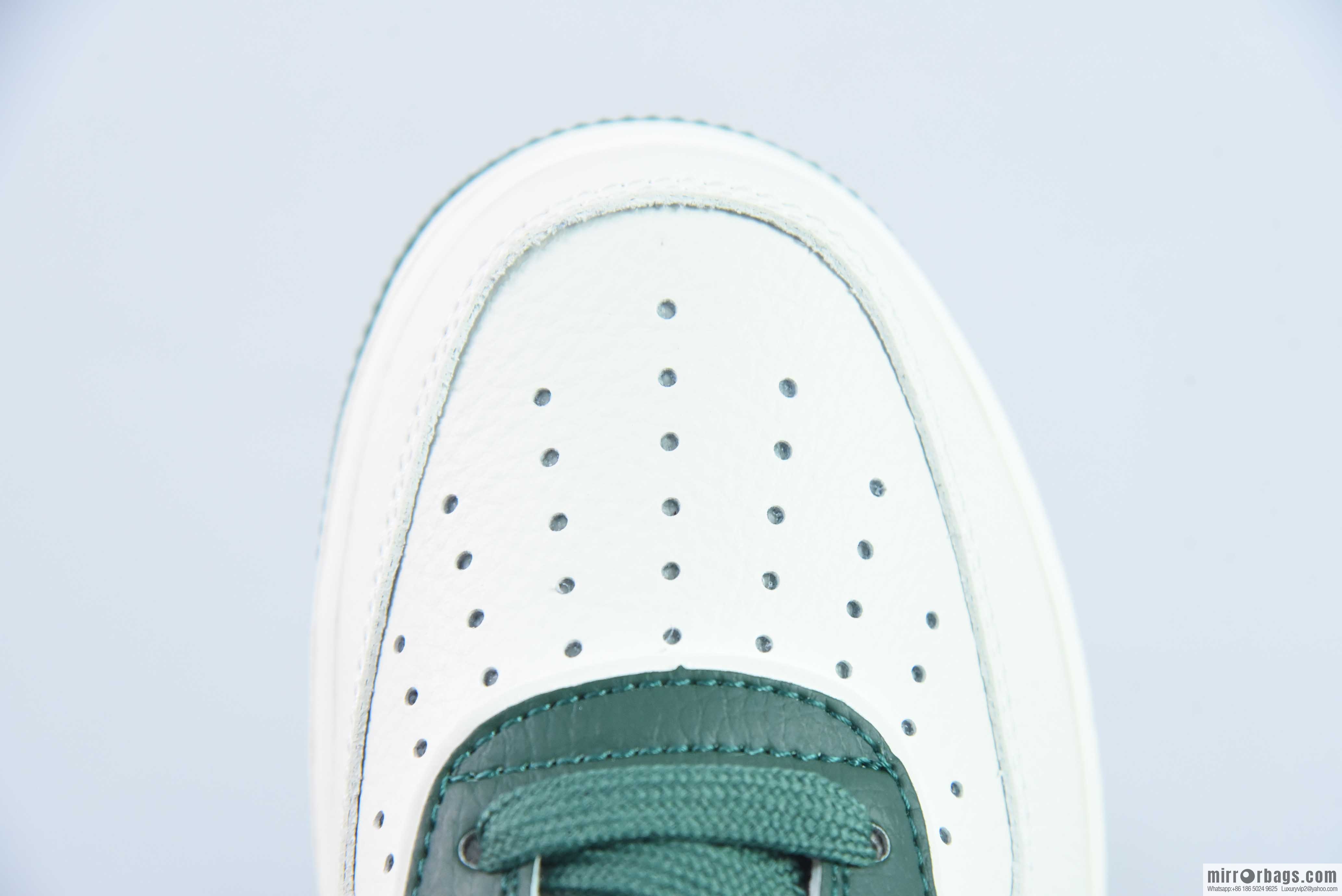 Nike Air Force 1 AF1 Air Force One/Low Top, White and Green 40th Anniversary Edition, Item Number: JF1983-558