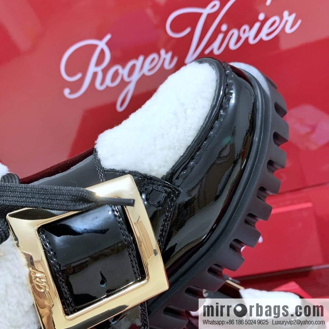 Roger Vivier official website 2022 winter launched RV wool snow boots