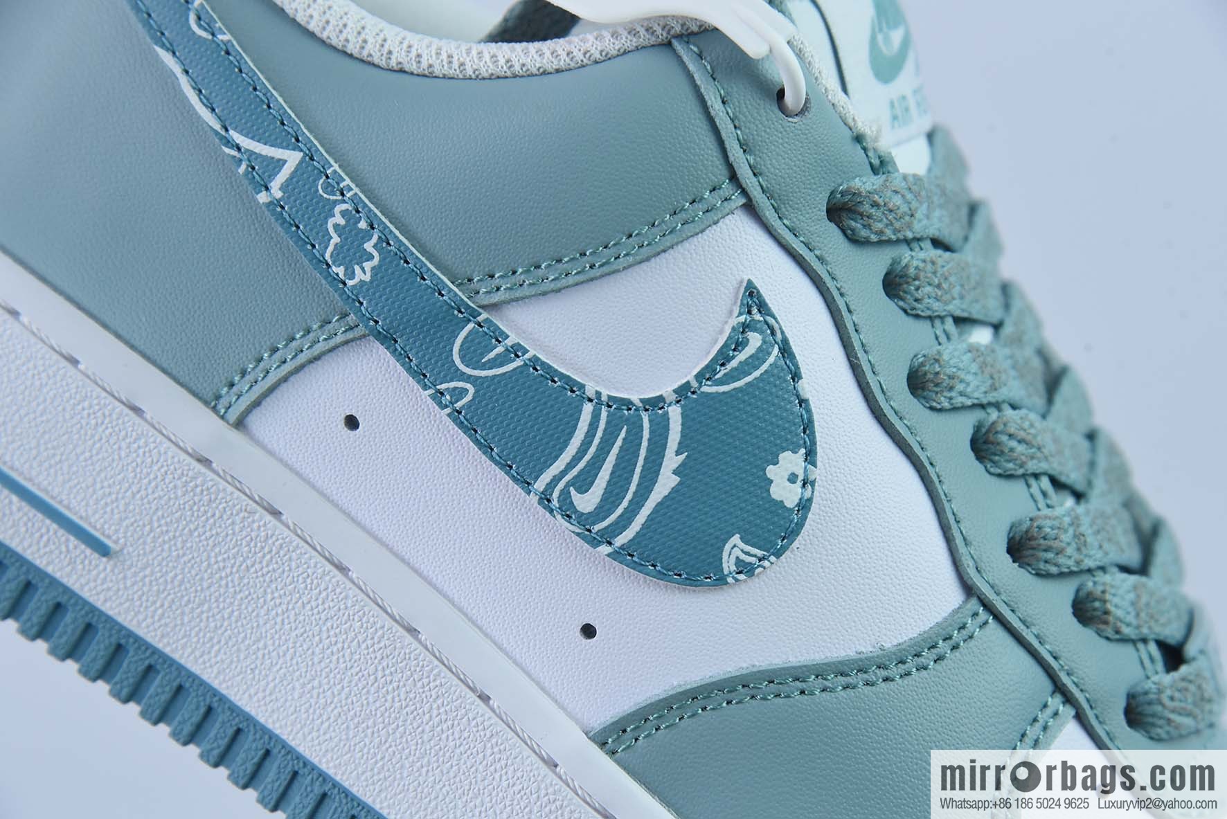 Nike Air Force 1 Low '07 white blue cashew flower color scheme Air Force No. 1 low-top casual board shoes Item number: XM9612-092