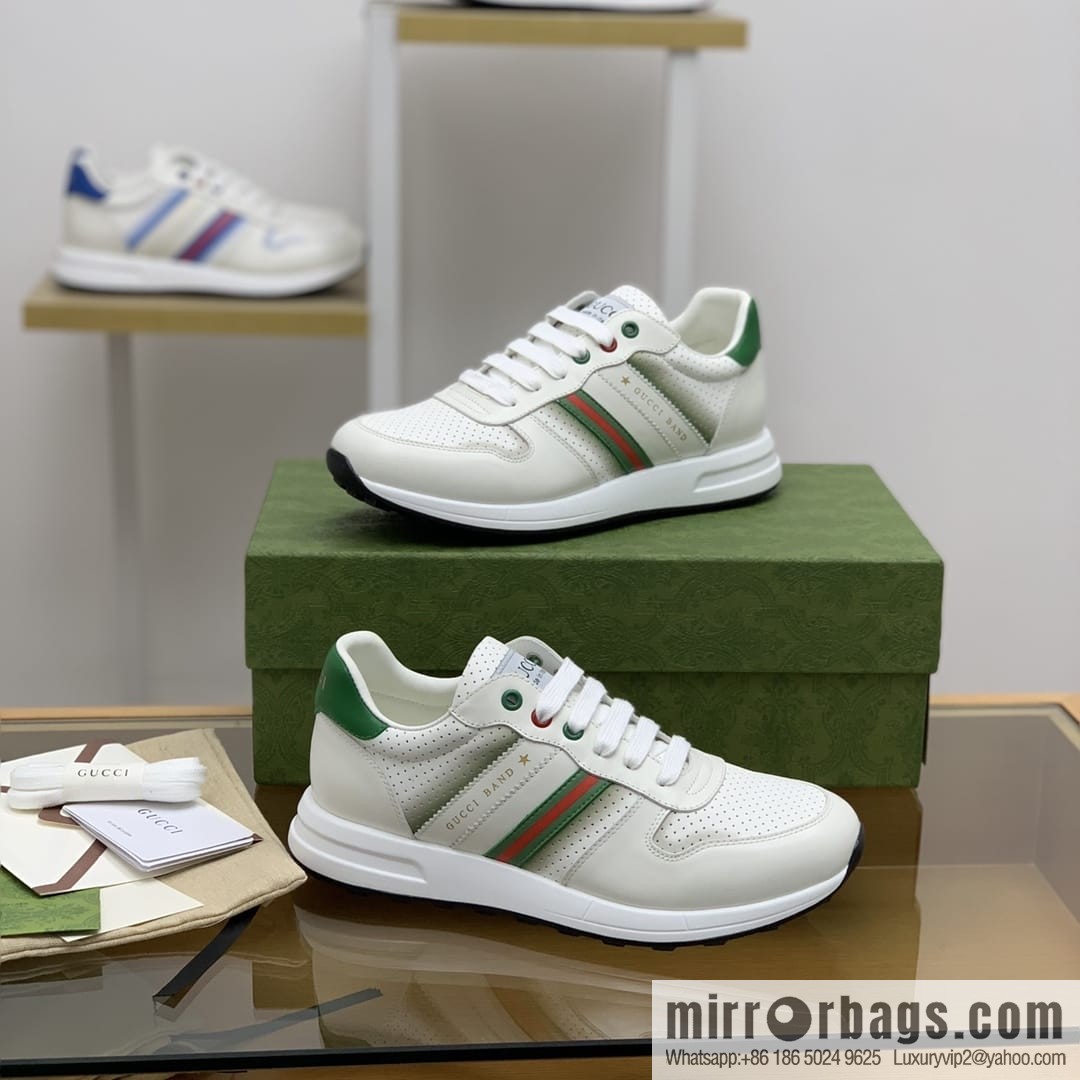 Gucci Gucci color matching double G men's sports running shoes
