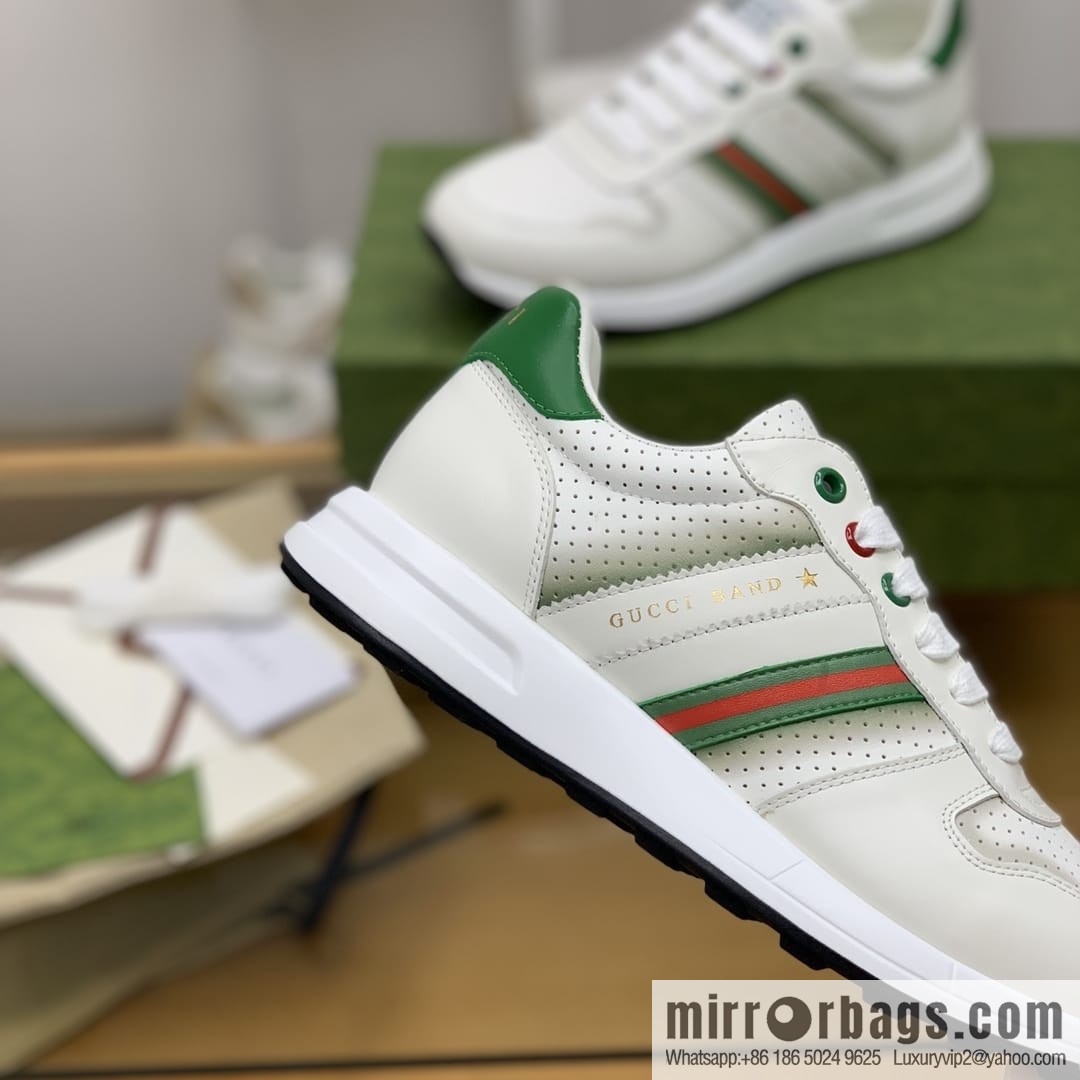 Gucci Gucci color matching double G men's sports running shoes