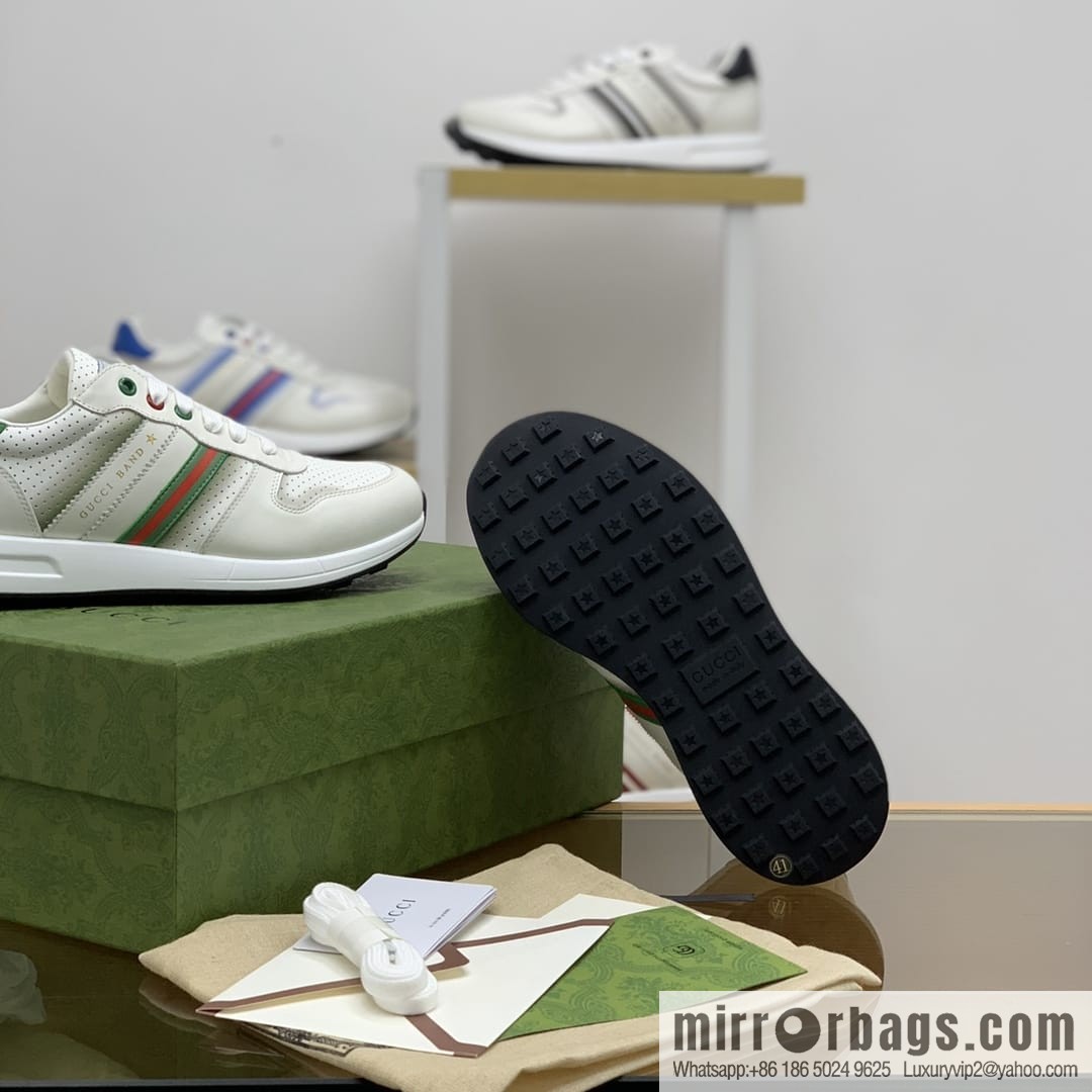 Gucci Gucci color matching double G men's sports running shoes