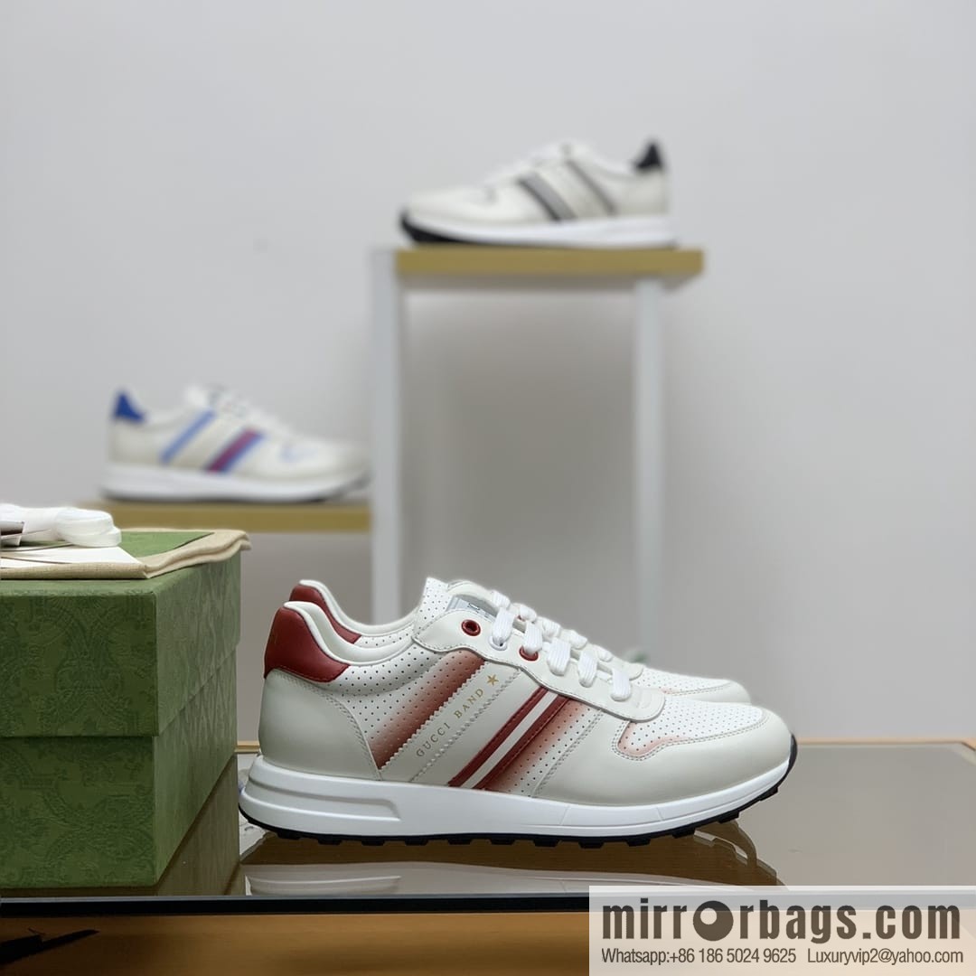 Gucci Gucci color matching double G men's sports running shoes