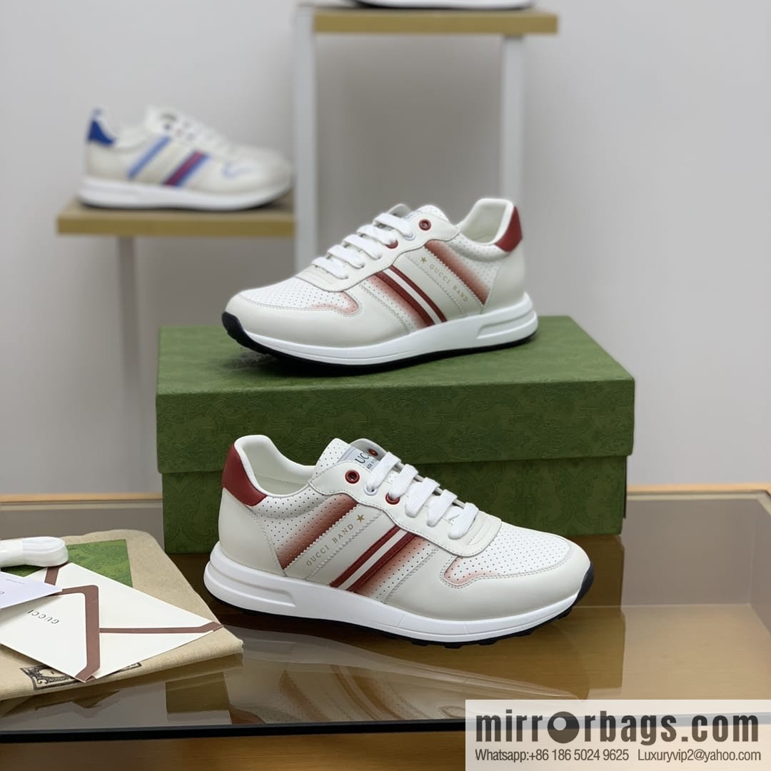 Gucci Gucci color matching double G men's sports running shoes