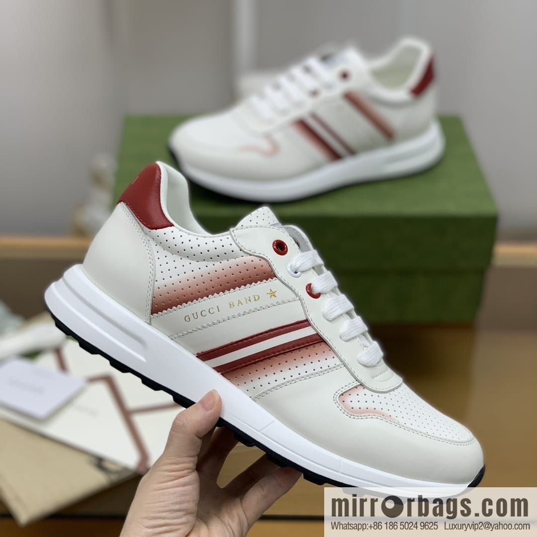 Gucci Gucci color matching double G men's sports running shoes