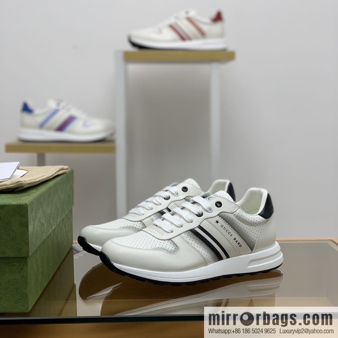 Gucci Gucci color matching double G men's sports running shoes