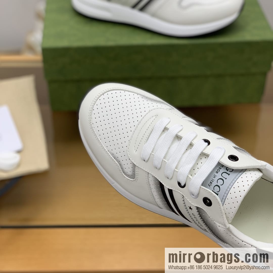 Gucci Gucci color matching double G men's sports running shoes