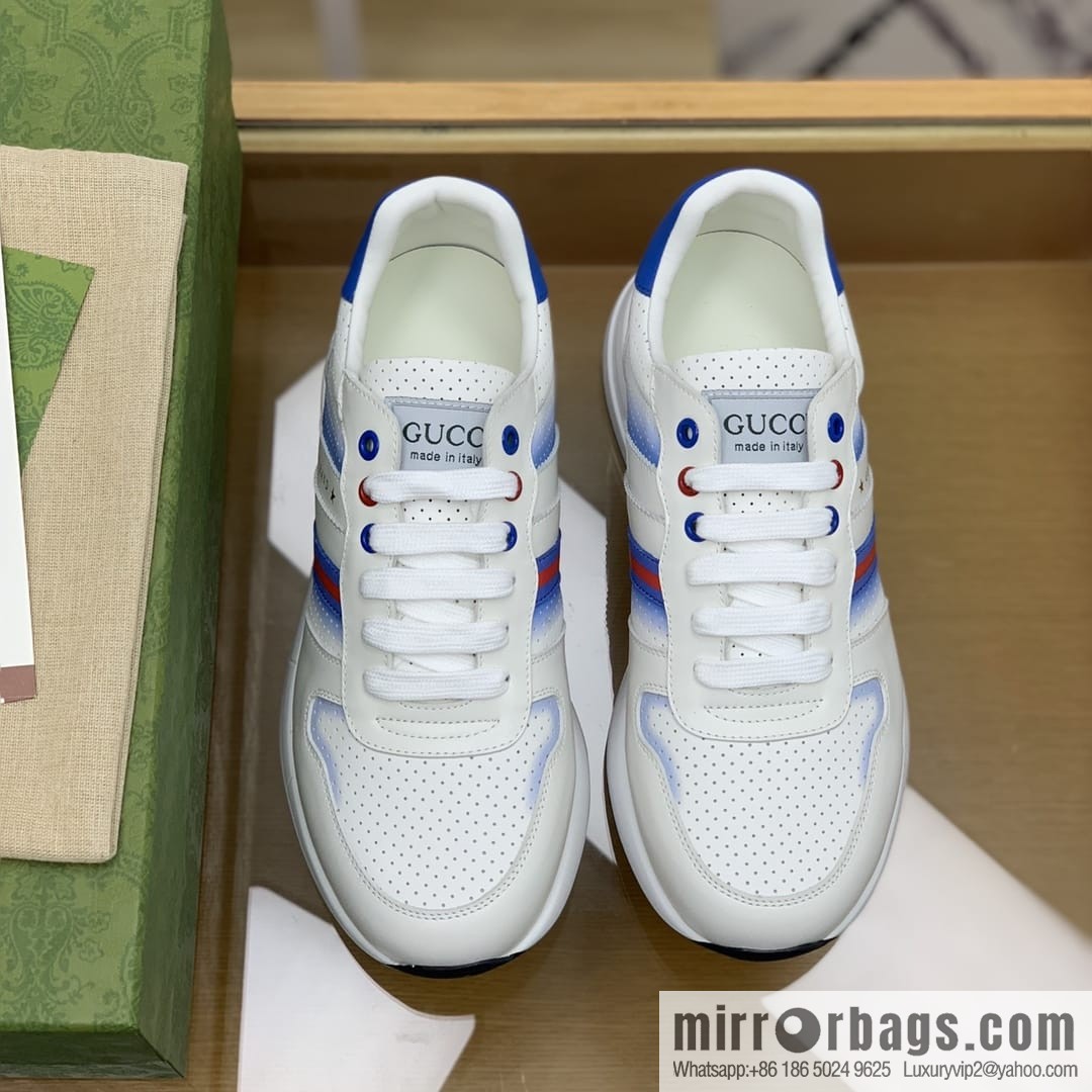 Gucci Gucci color matching double G men's sports running shoes